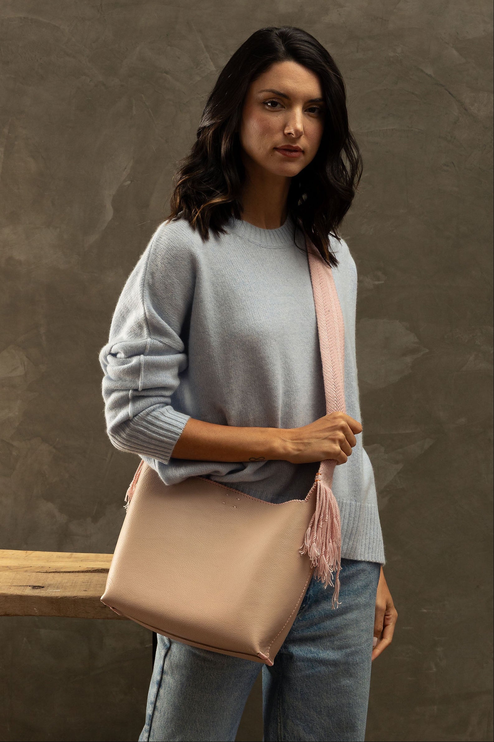 PIAMA TOTE BAG MEDIUM / BB PINK - BB PINK #200010