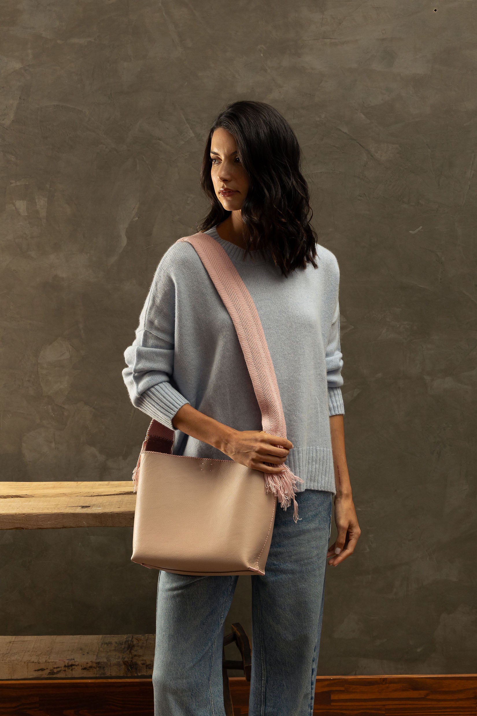 PIAMA TOTE BAG MEDIUM / BB PINK - BB PINK #200010