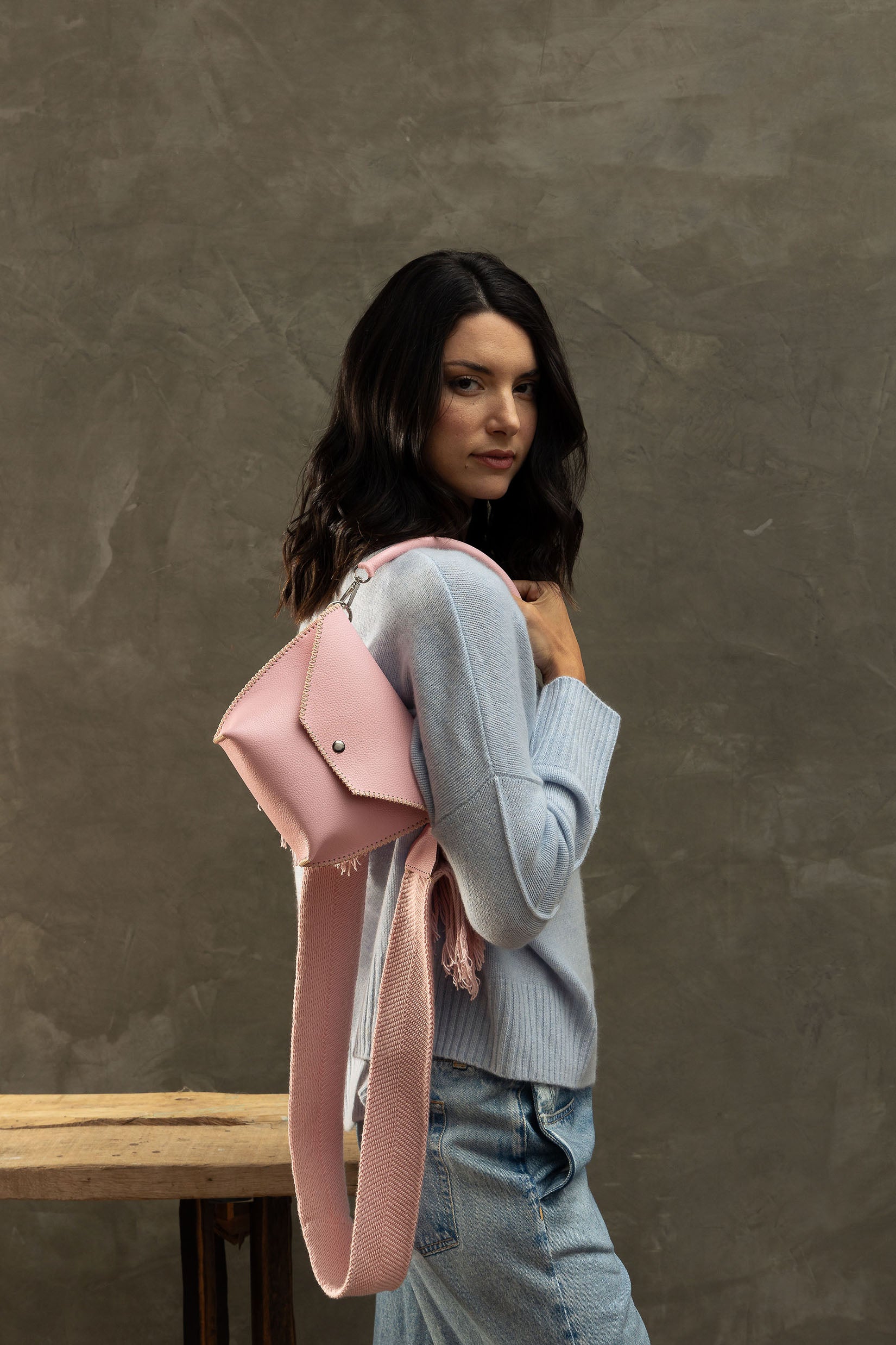 PIAMA TOTE BAG X-SMALL / LIGHT BB PINK - BB PINK  #340017