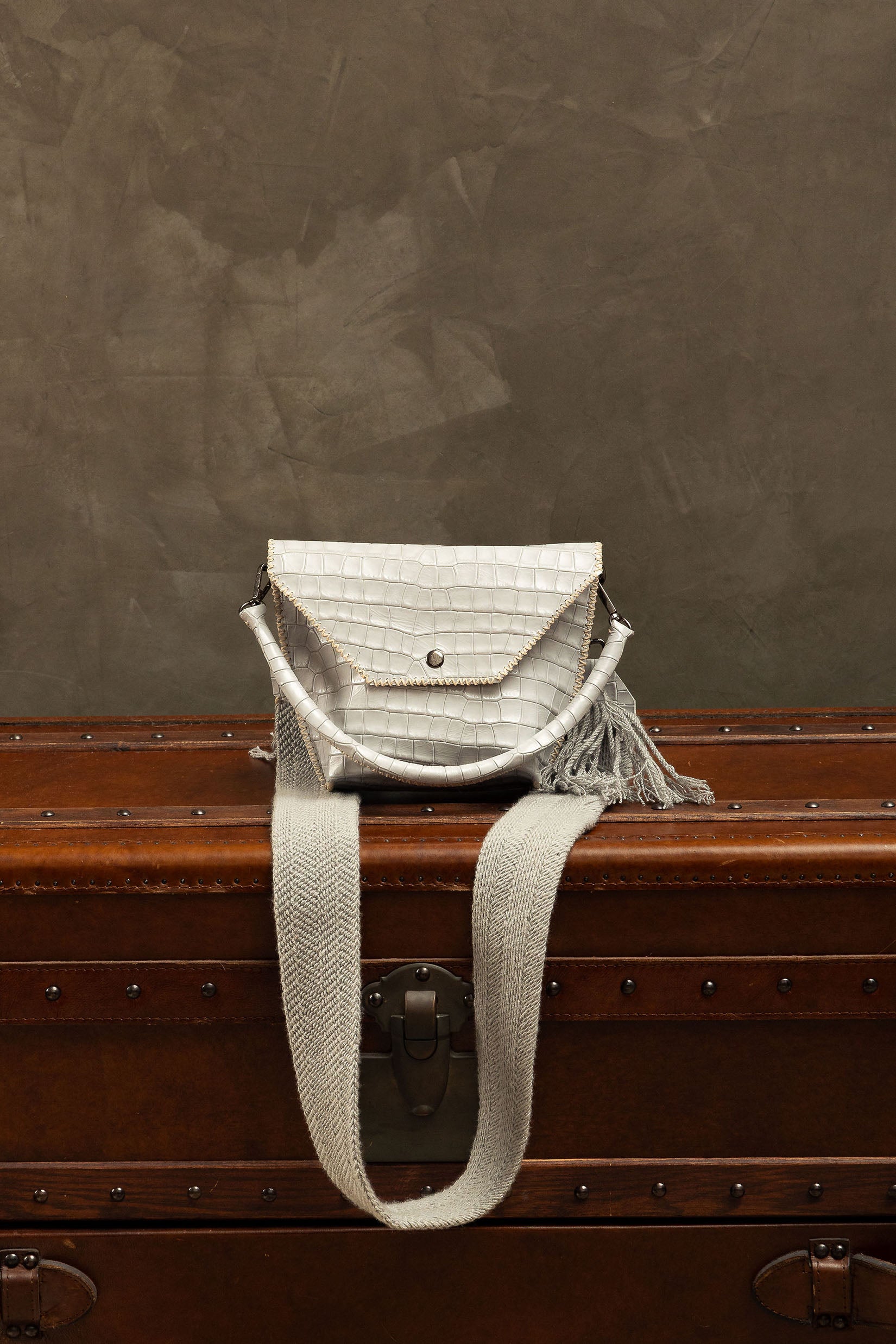 PIAMA TOTE BAG X-SMALL / LIGHT BLUE GRAY - GRAY  #340018