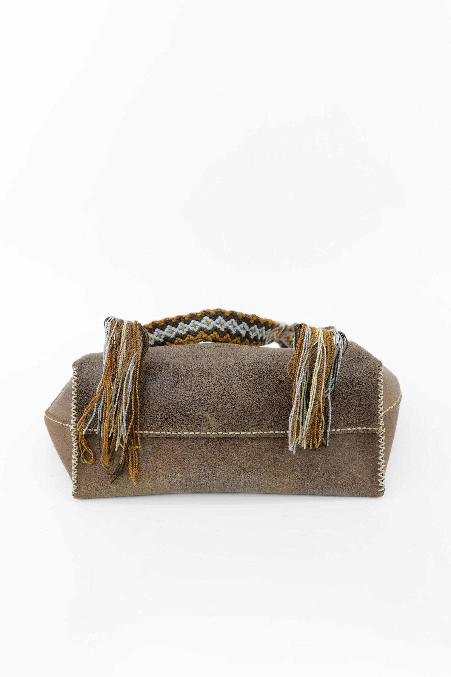 PIAMA TOTE BAG MEDIUM / BROWN -  MUSTARD #180008