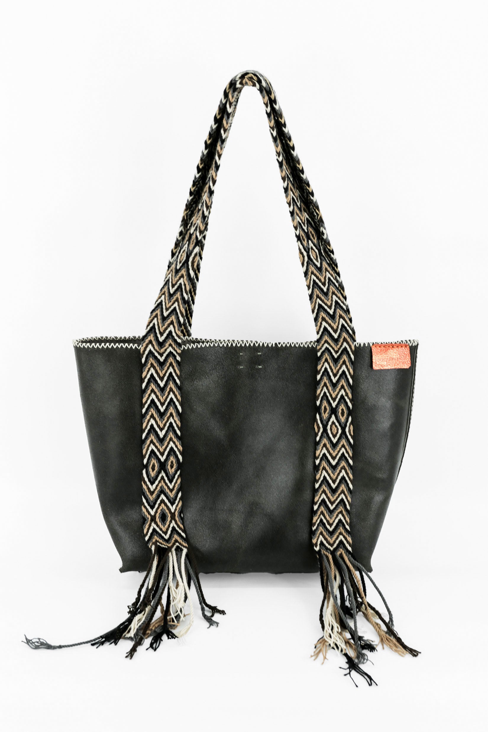 PIAMA TOTE BAG MEDIUM / CRCKL DRK OLIVE - TAUPE #180001