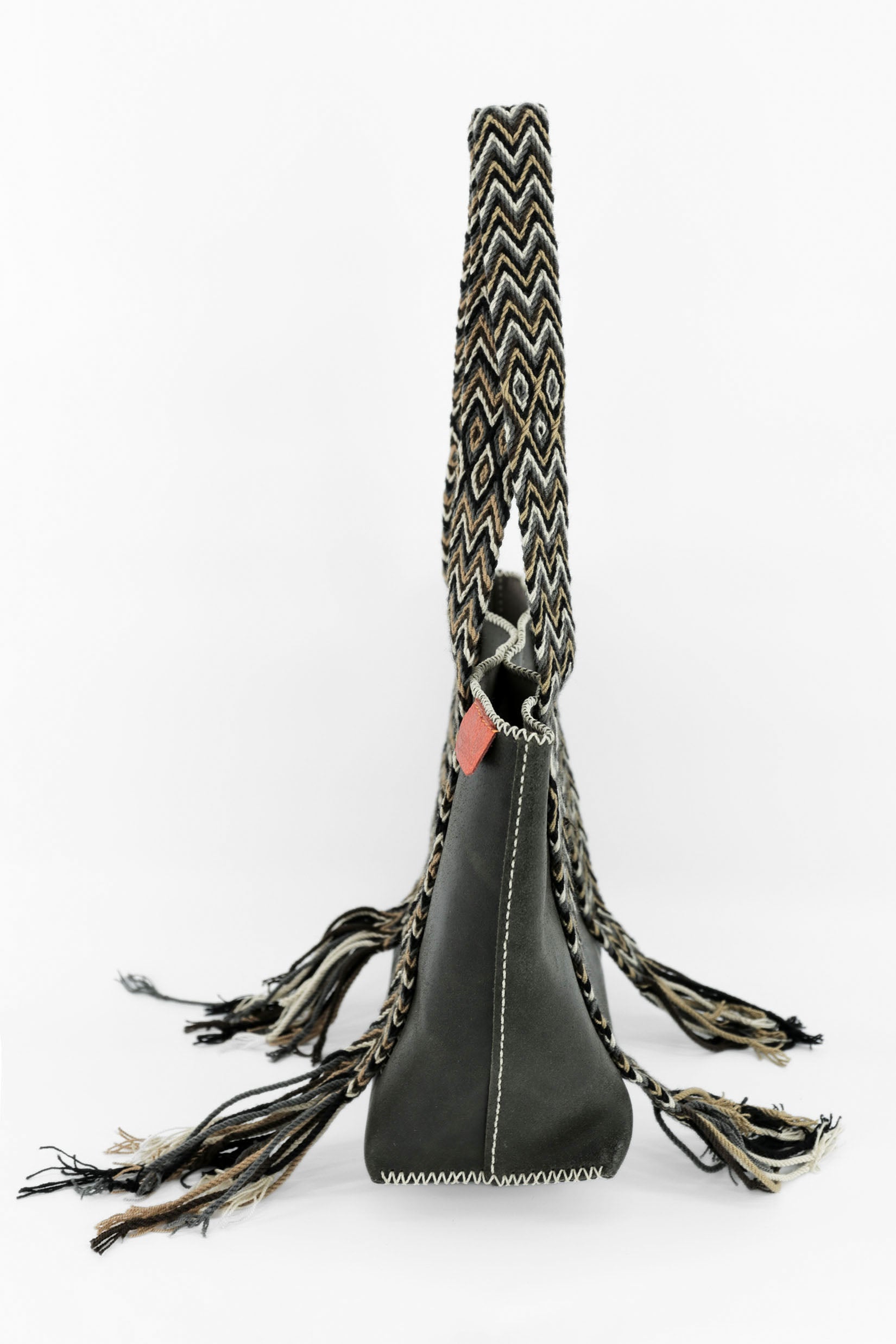 PIAMA TOTE BAG MEDIUM / CRCKL DRK OLIVE - TAUPE #180001