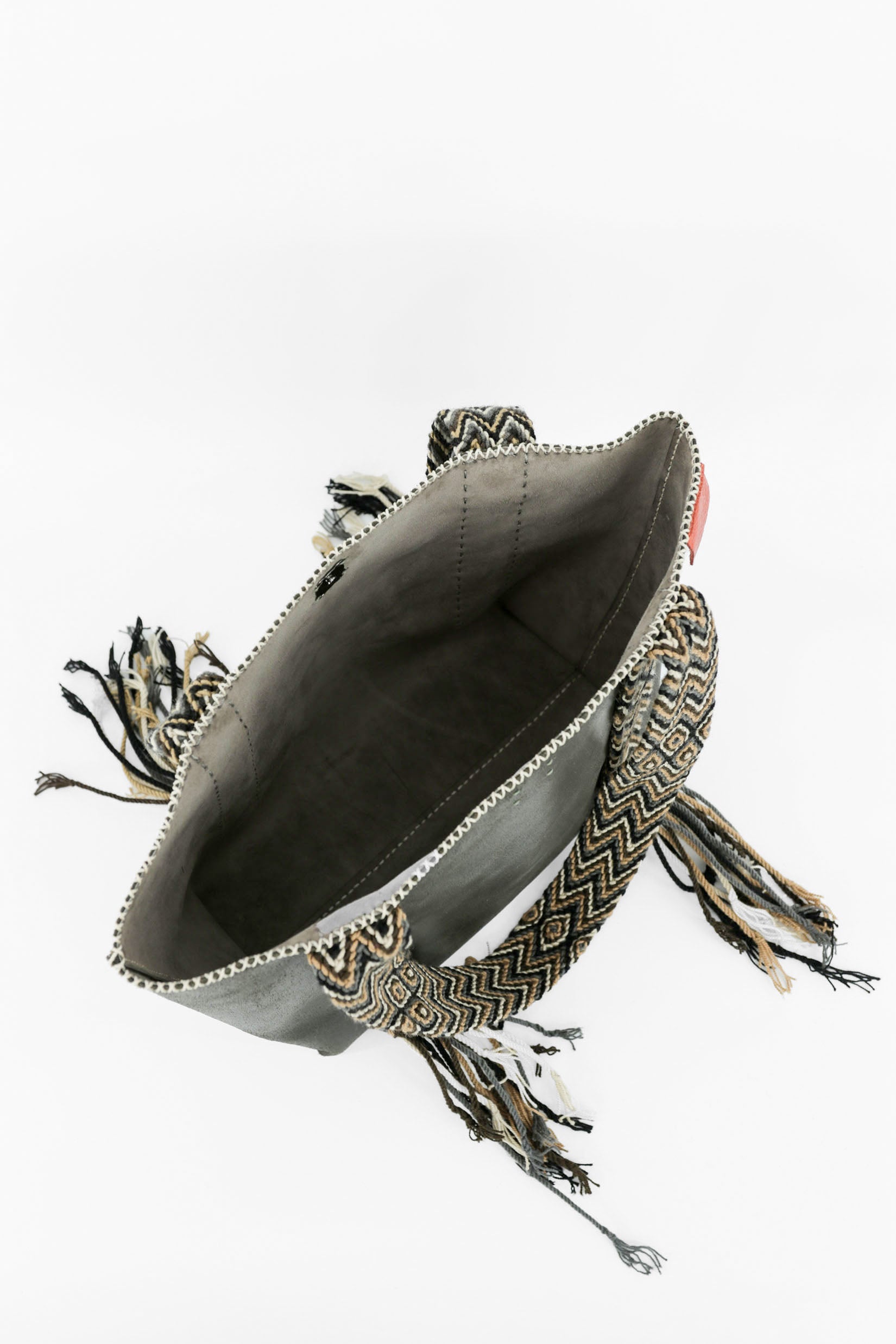 PIAMA TOTE BAG MEDIUM / CRCKL DRK OLIVE - TAUPE #180001