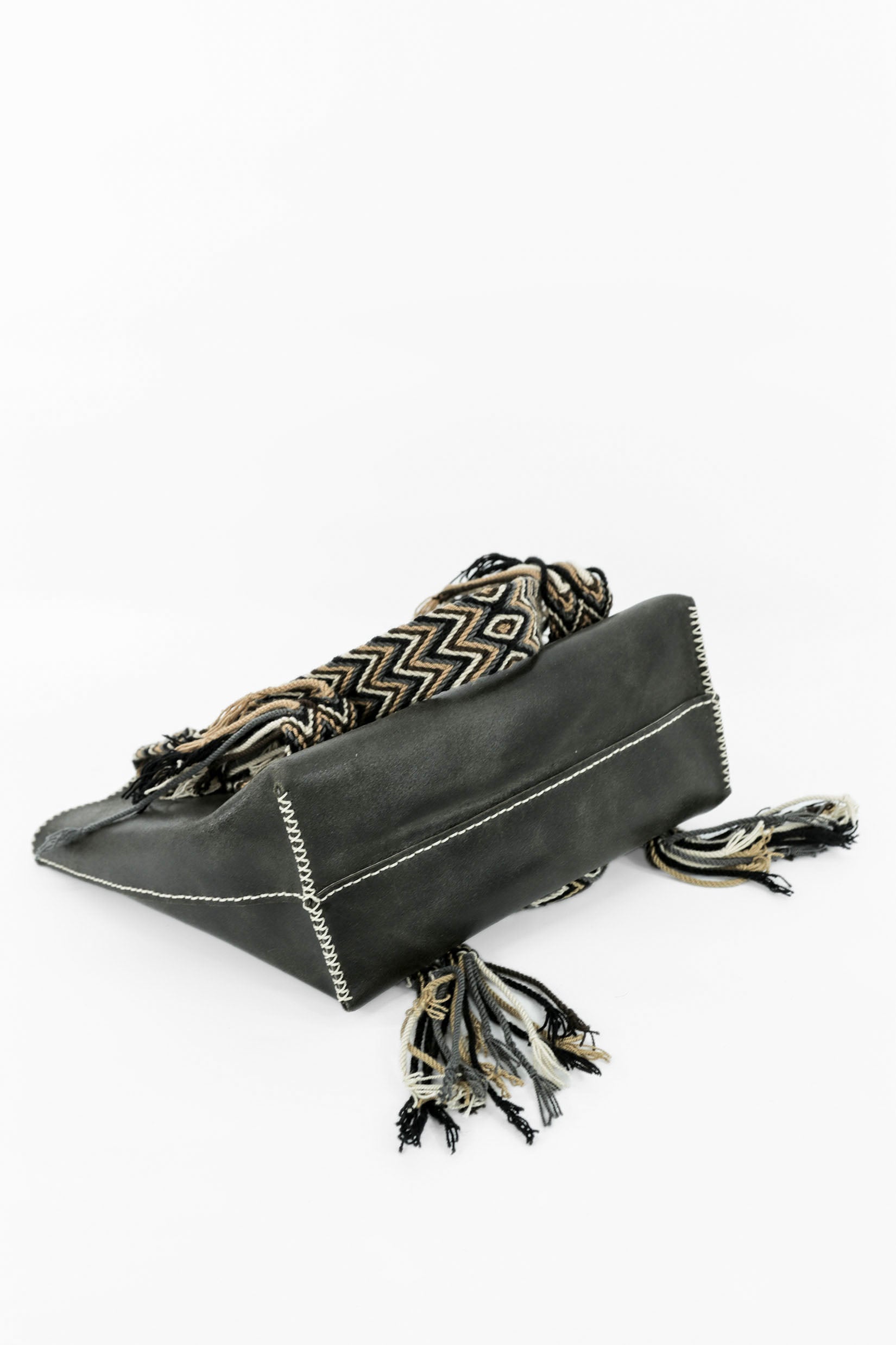 PIAMA TOTE BAG MEDIUM / CRCKL DRK OLIVE - TAUPE #180001