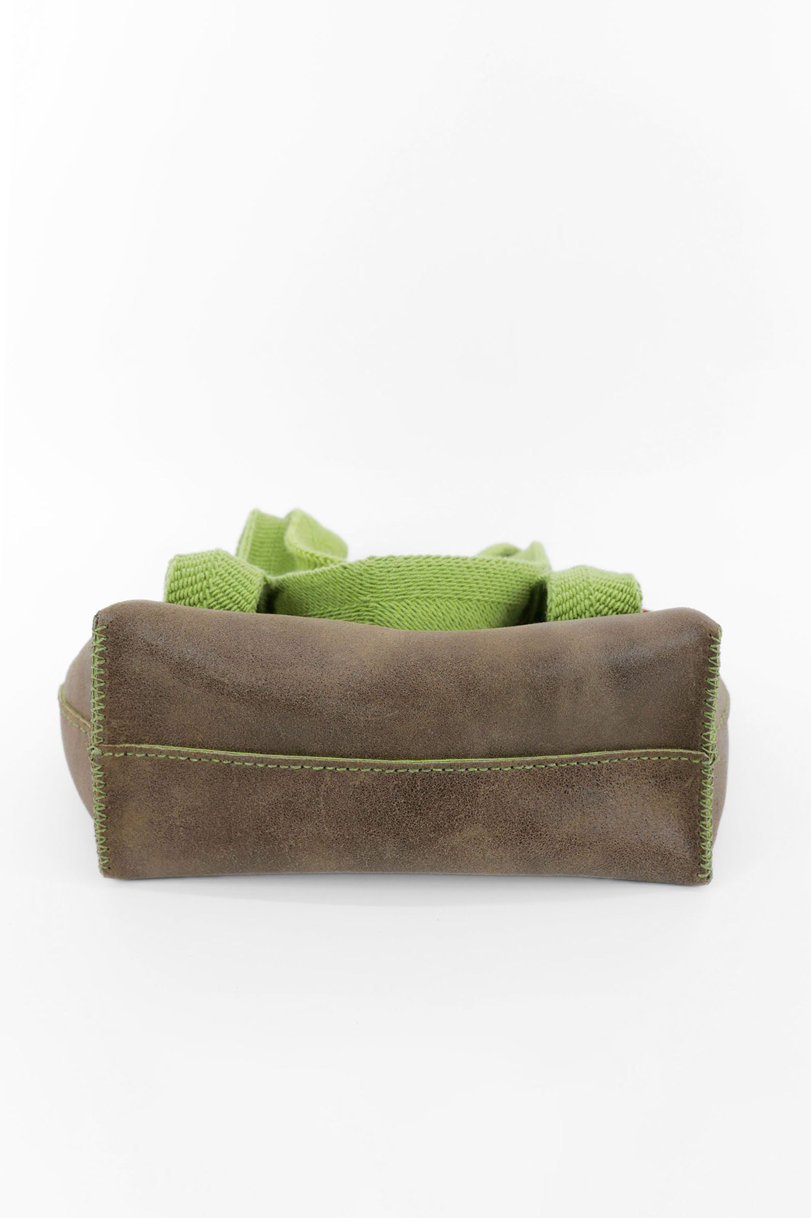 PIAMA TOTE BAG MEDIUM / BRW -  APPLE GREEN #180013