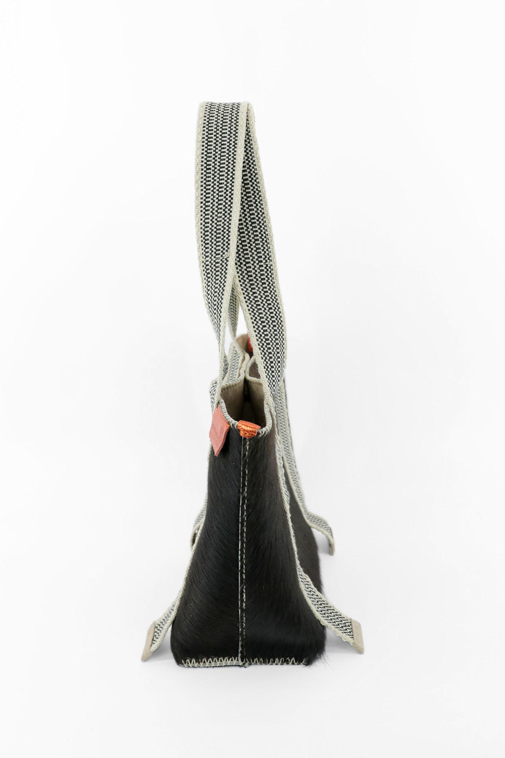 PIAMA TOTE BAG MEDIUM FURRY / DRK BRW - BEIGE #190004