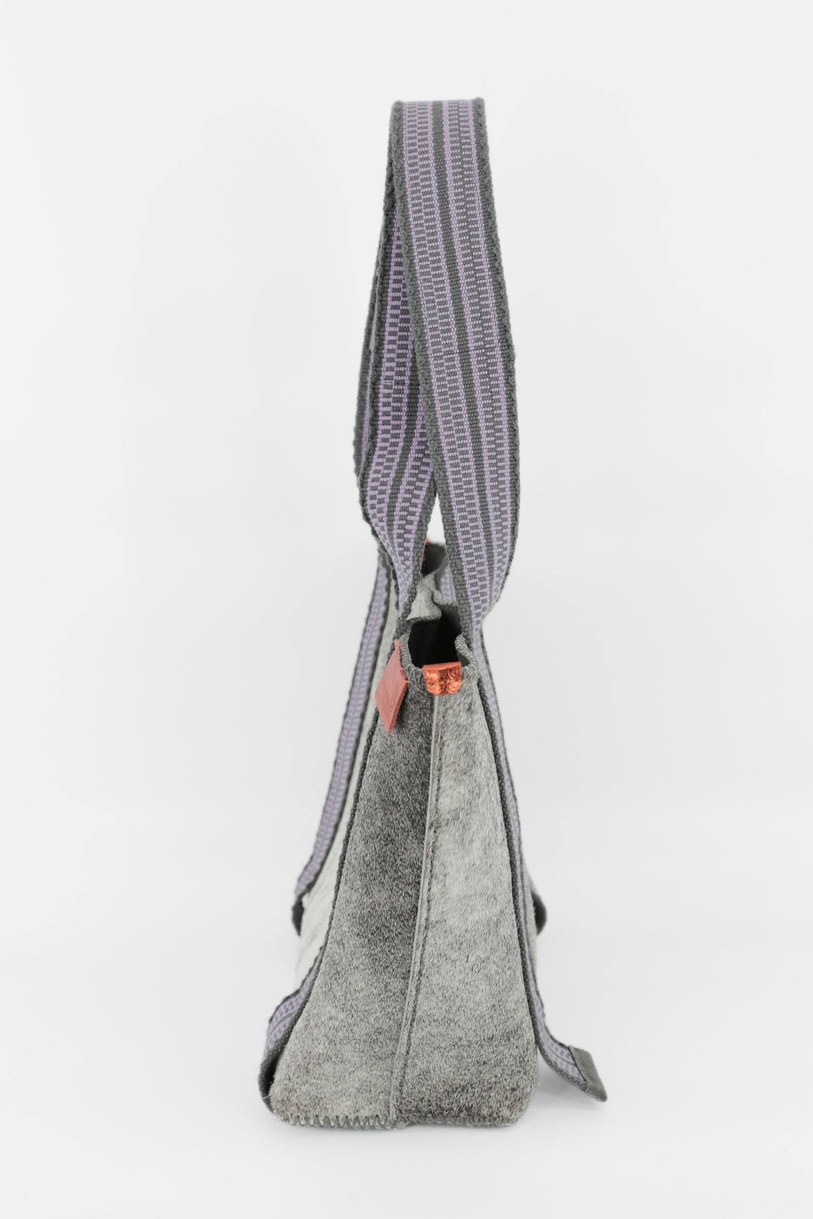 PIAMA TOTE BAG MEDIUM FURRY / GRAY - DRK GRAY #190002