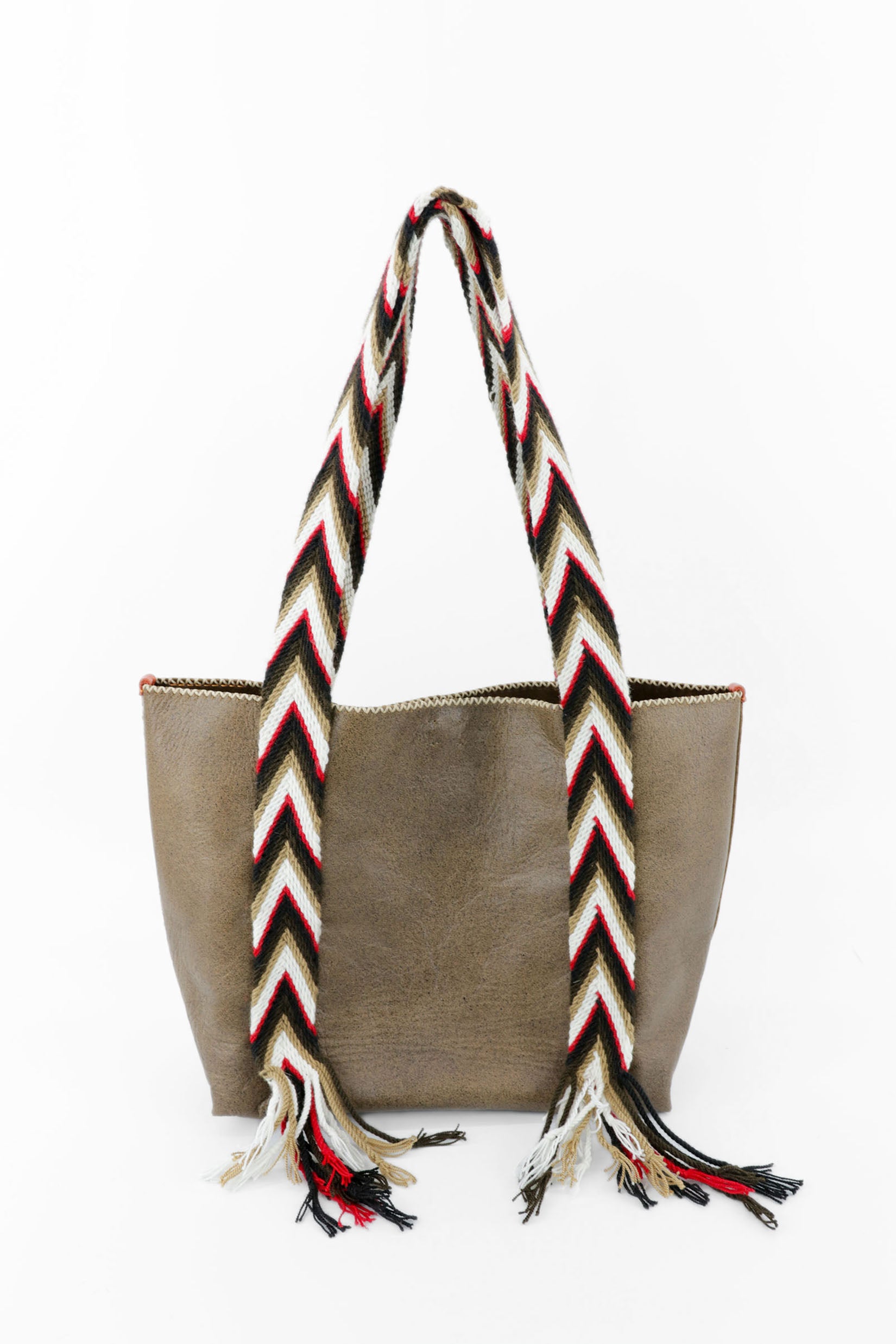 PIAMA TOTE BAG MEDIUM / BRW -  DRK COL BRW #180009