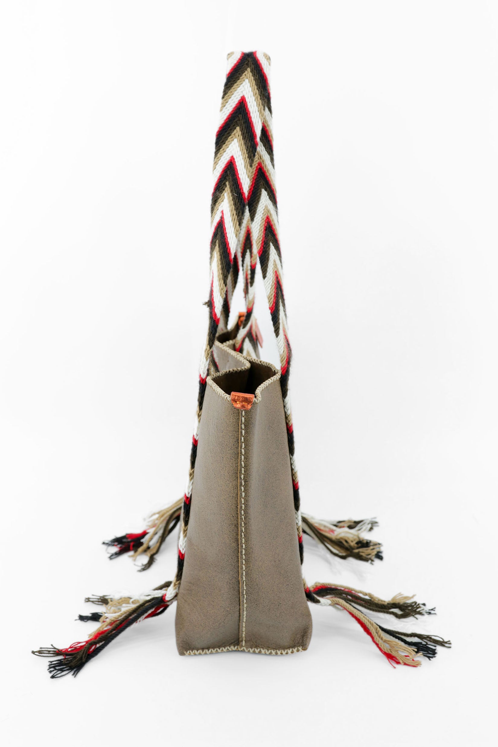 PIAMA TOTE BAG MEDIUM / BRW -  DRK COL BRW #180009