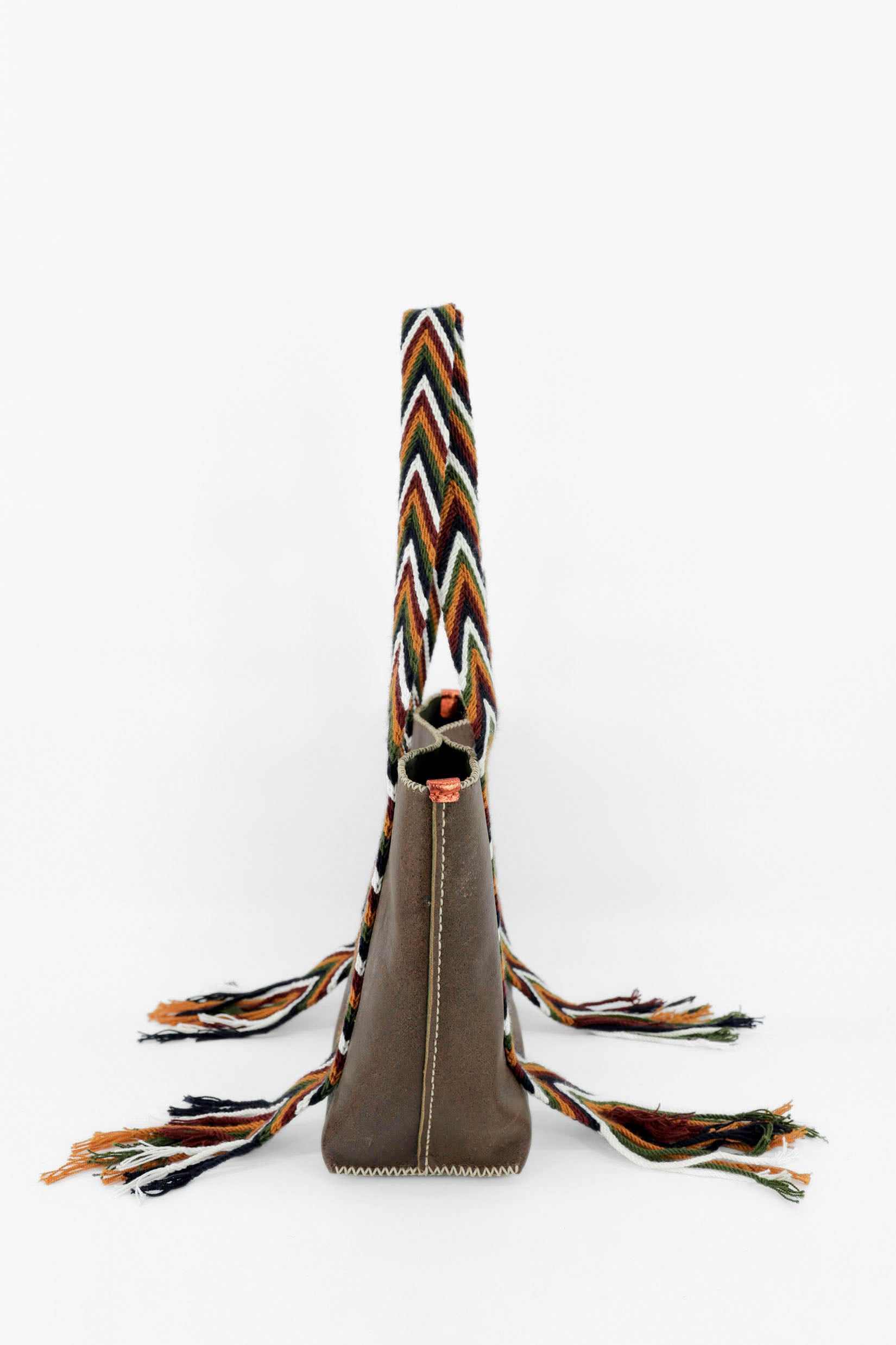 PIAMA TOTE BAG MEDIUM / BRW -  OLIVE #180002