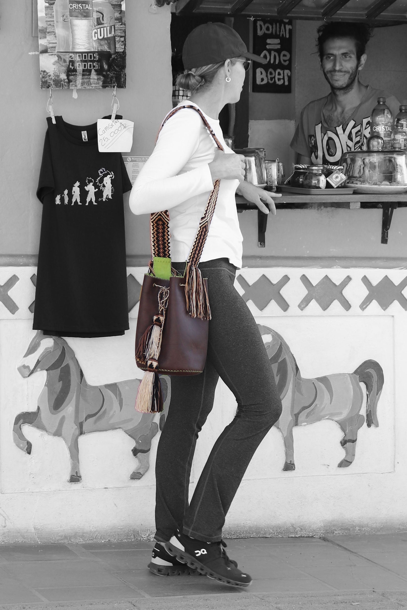 APÜNÜ BUCKET BAG LARGE / DARK BRW - APPLE GREEN #110006