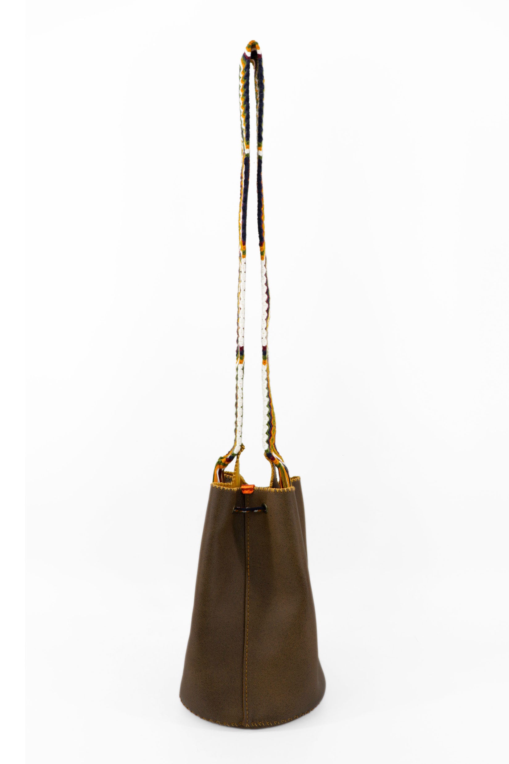 APÜNÜ BUCKET BAG LARGE / BRW - MUSTARD #110034