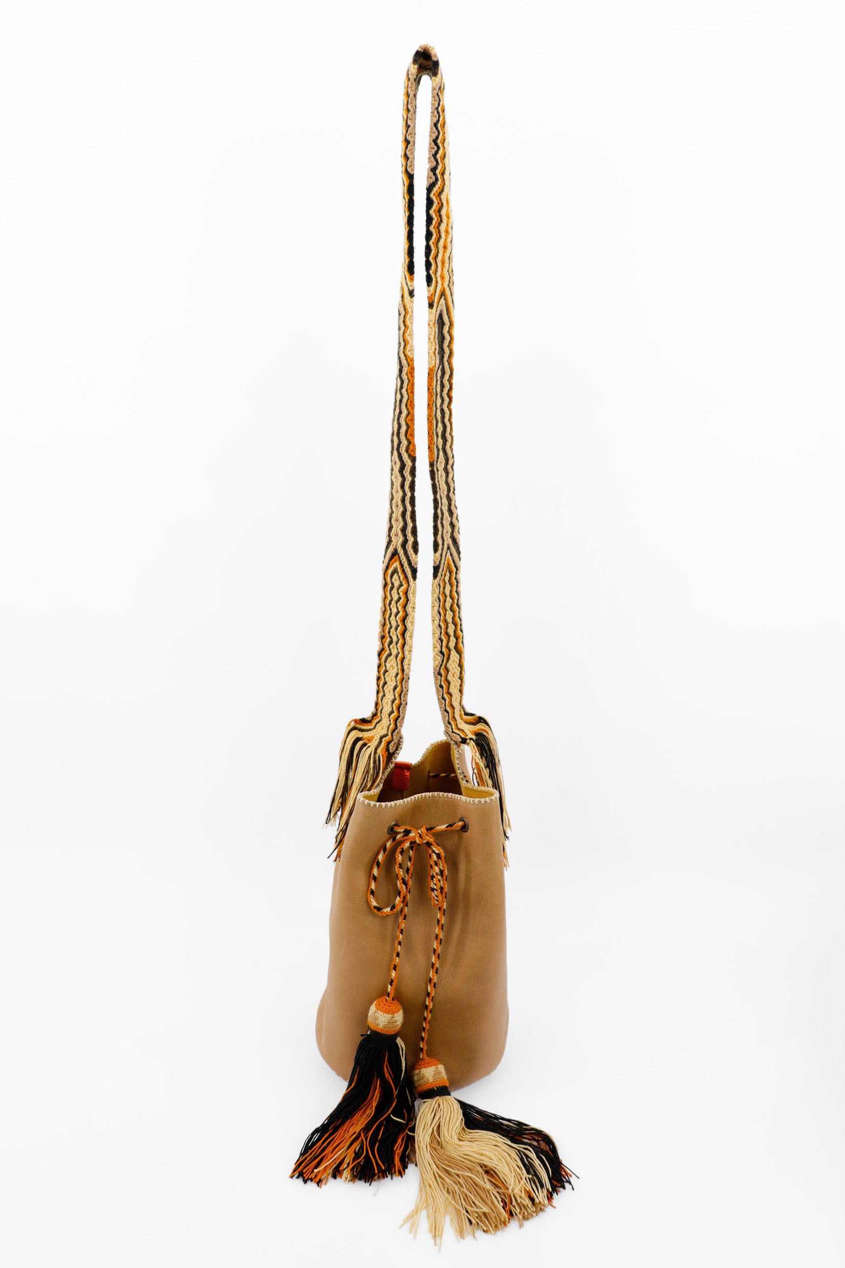 APÜNÜ BUCKET BAG LARGE / CAMEL MUSTARD - MUSTARD #110041