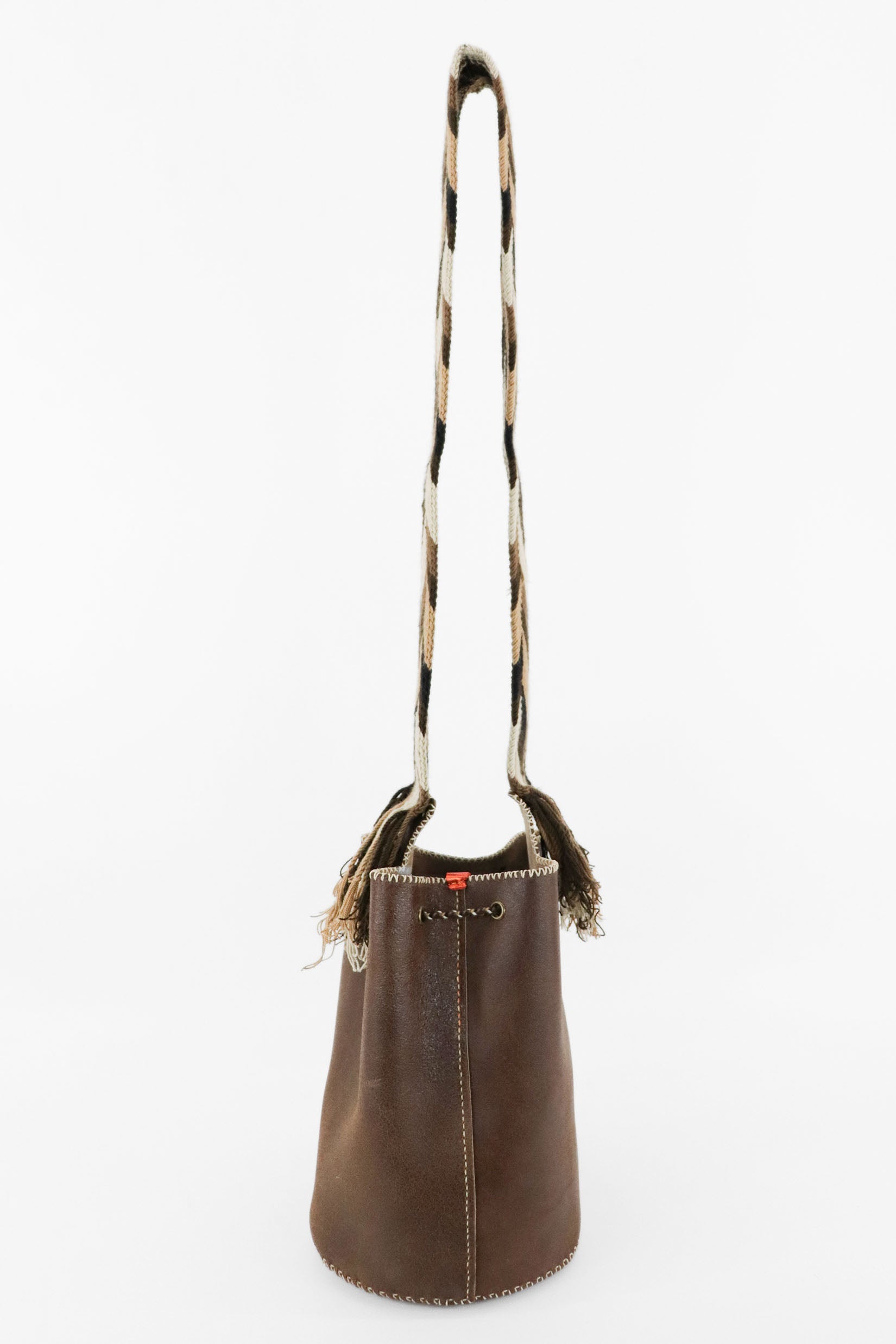 APÜNÜ BUCKET BAG LARGE / BRW - MED BEIGE #110001