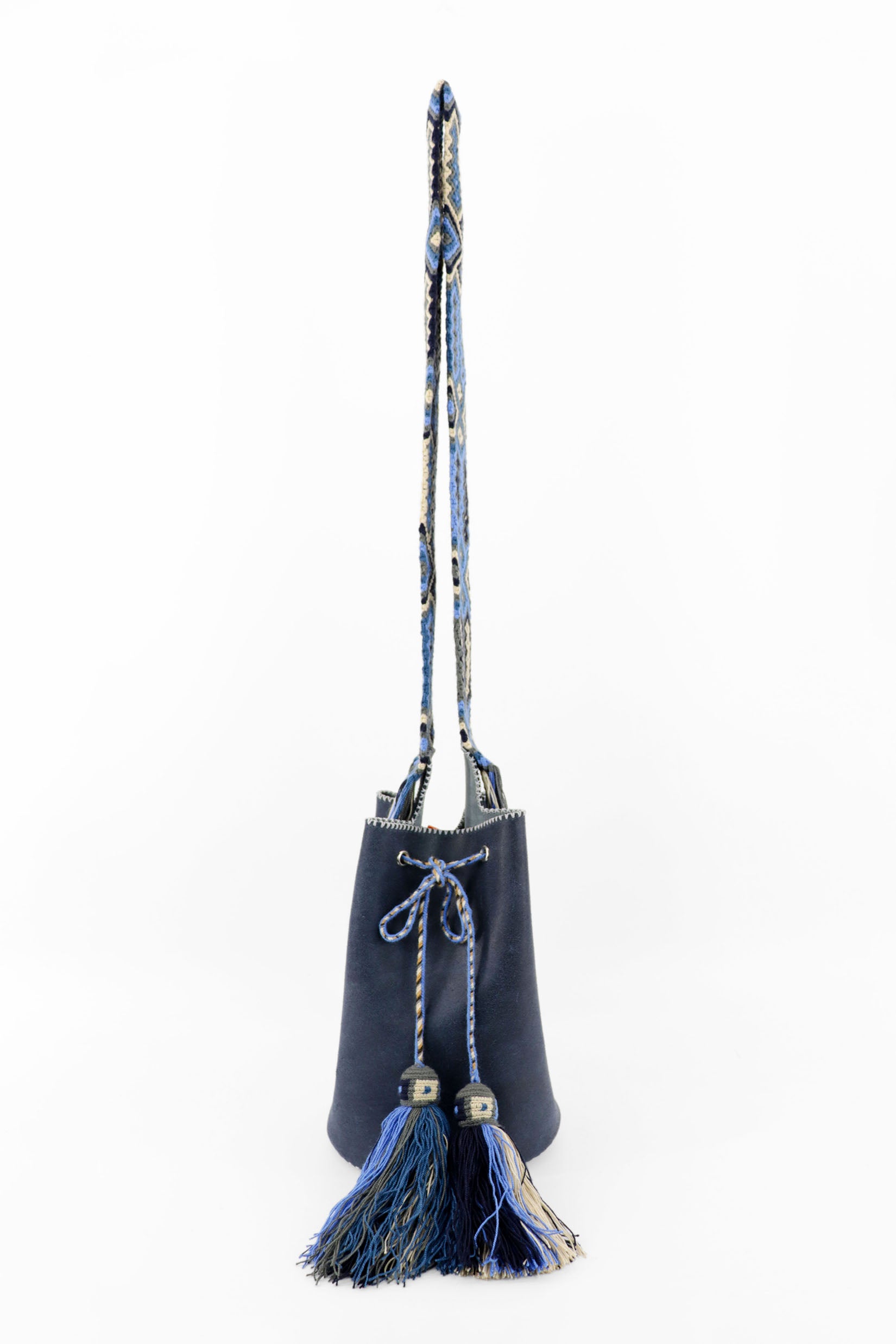 APÜNÜ BUCKET BAG LARGE / NAVY - GRAY #110037