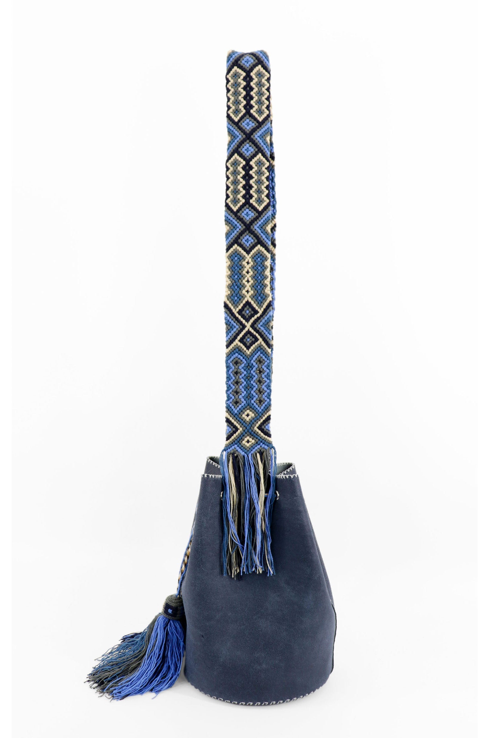 APÜNÜ BUCKET BAG LARGE / NAVY - GRAY #110037