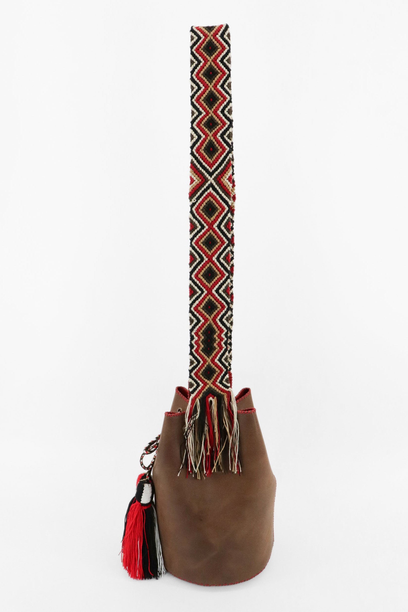 APÜNÜ BUCKET BAG LARGE / BRW - RED #110008