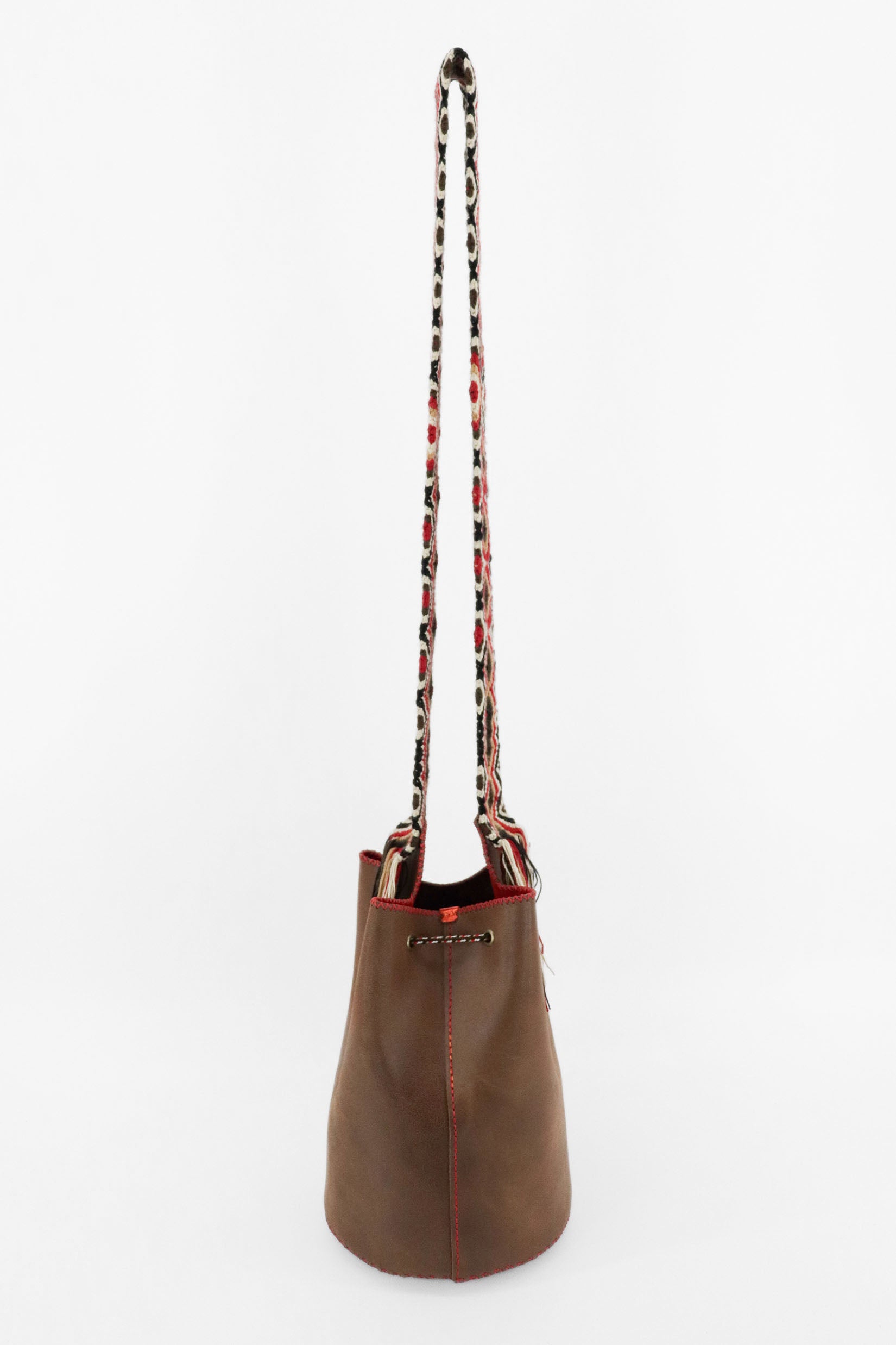 APÜNÜ BUCKET BAG LARGE / BRW - RED #110008
