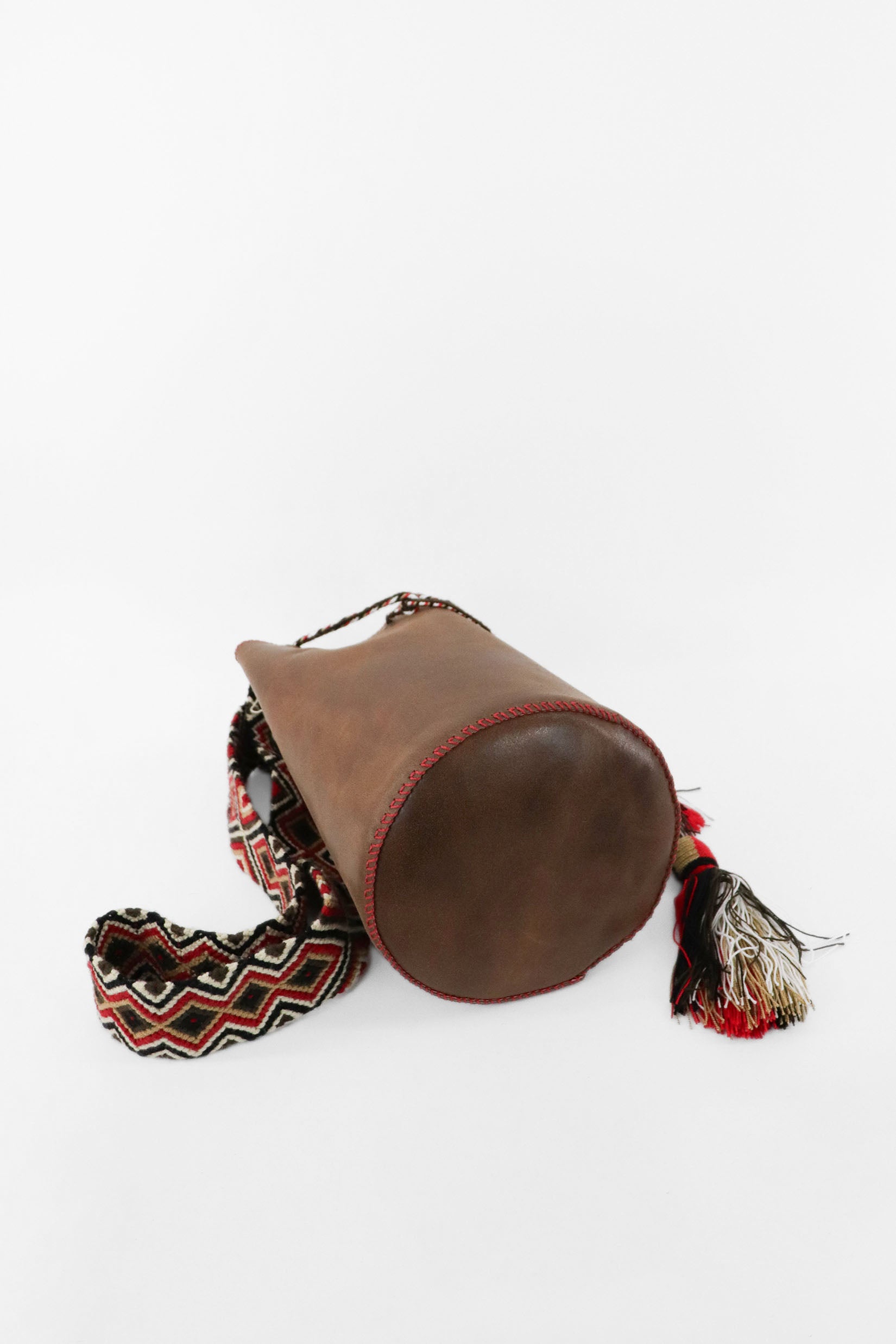 APÜNÜ BUCKET BAG LARGE / BRW - RED #110008