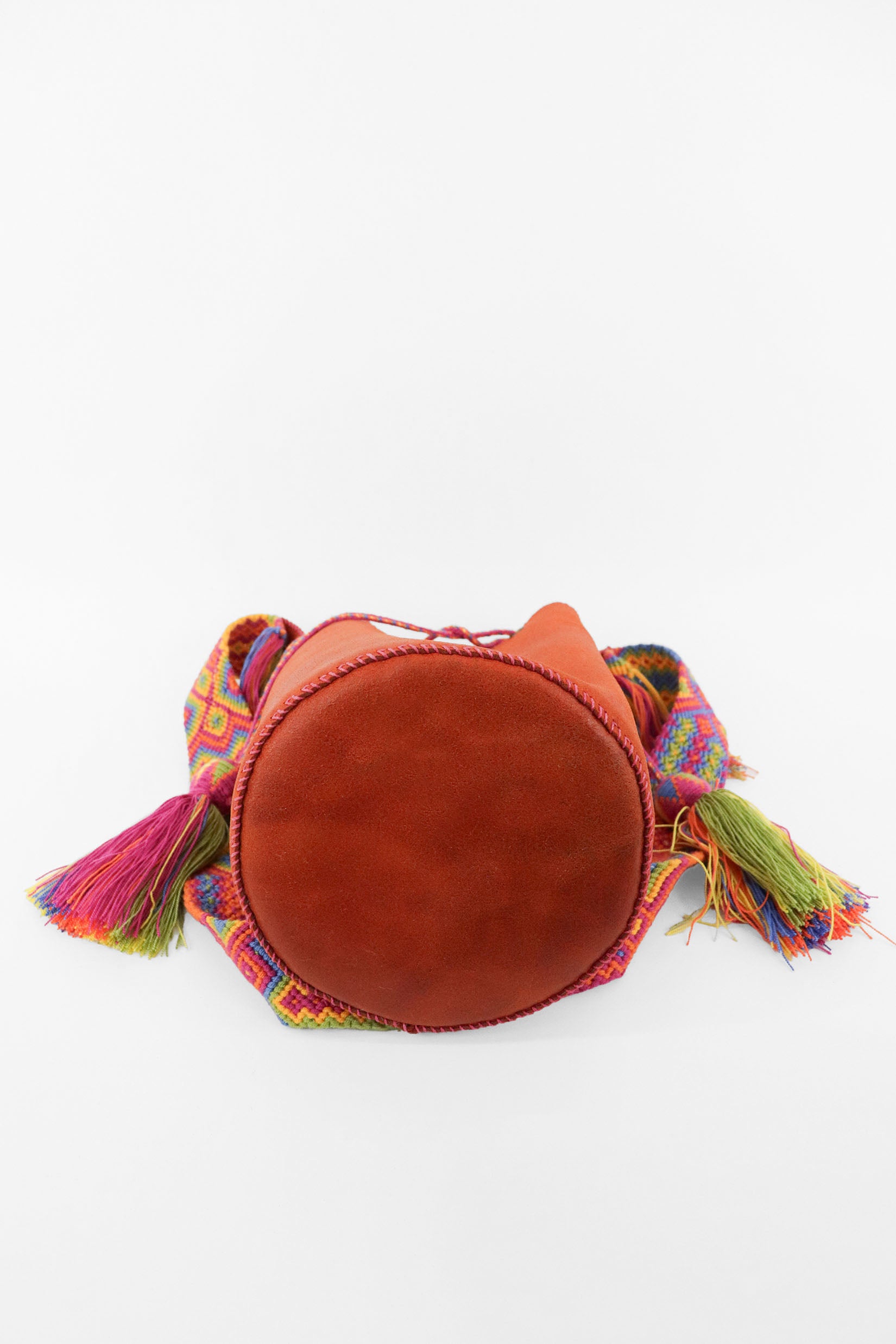 APÜNÜ BUCKET BAG LARGE / ORANGE - FUCHSIA #110013