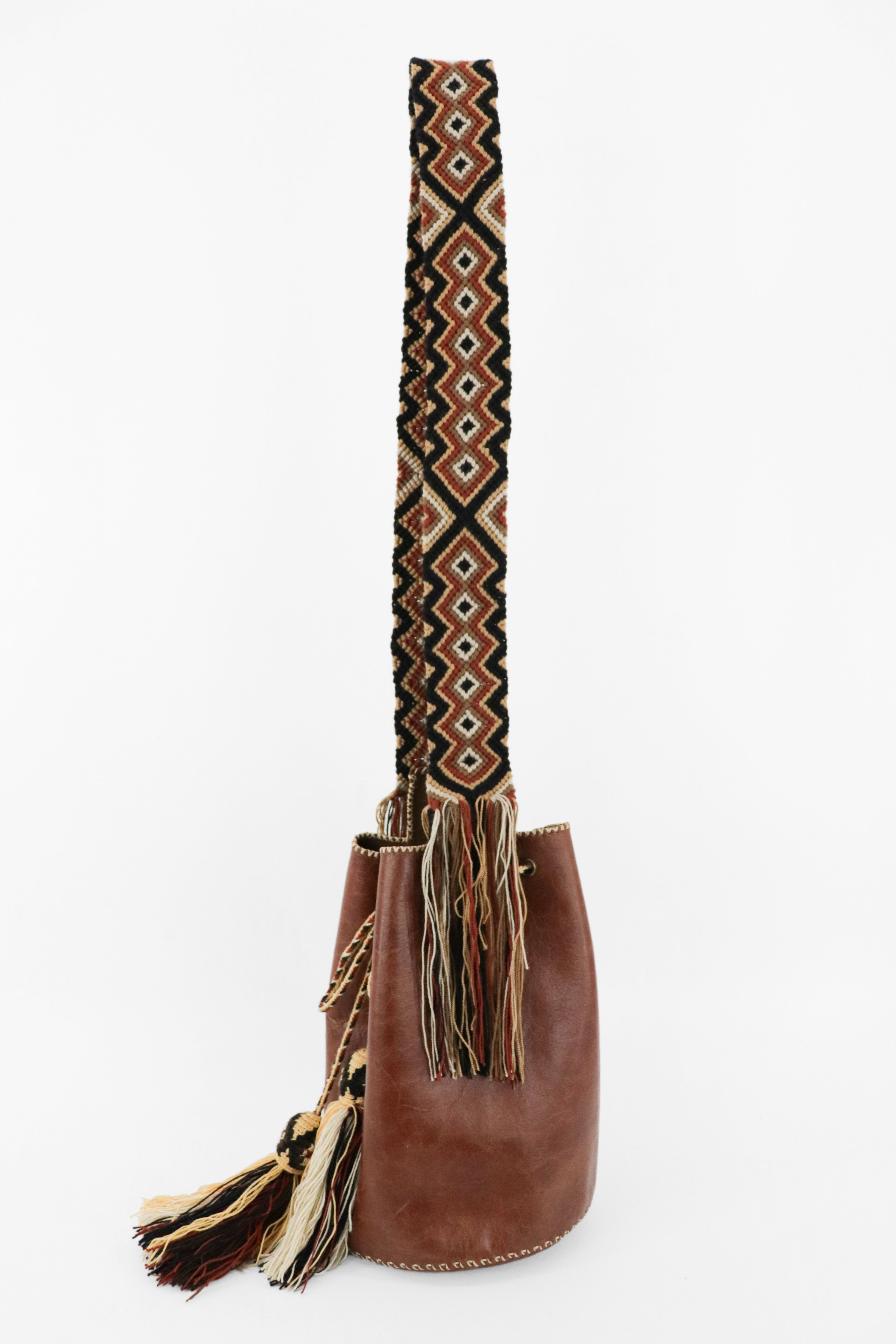 APÜNÜ BUCKET BAG LARGE / COL BRW - MED BRW #110003