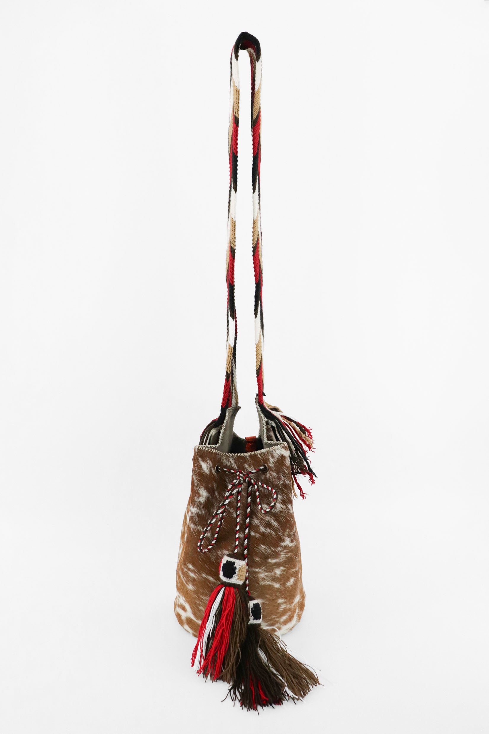APÜNÜ BUCKET BAG LARGE FURRY / CARM&WH - BEIGE #100008