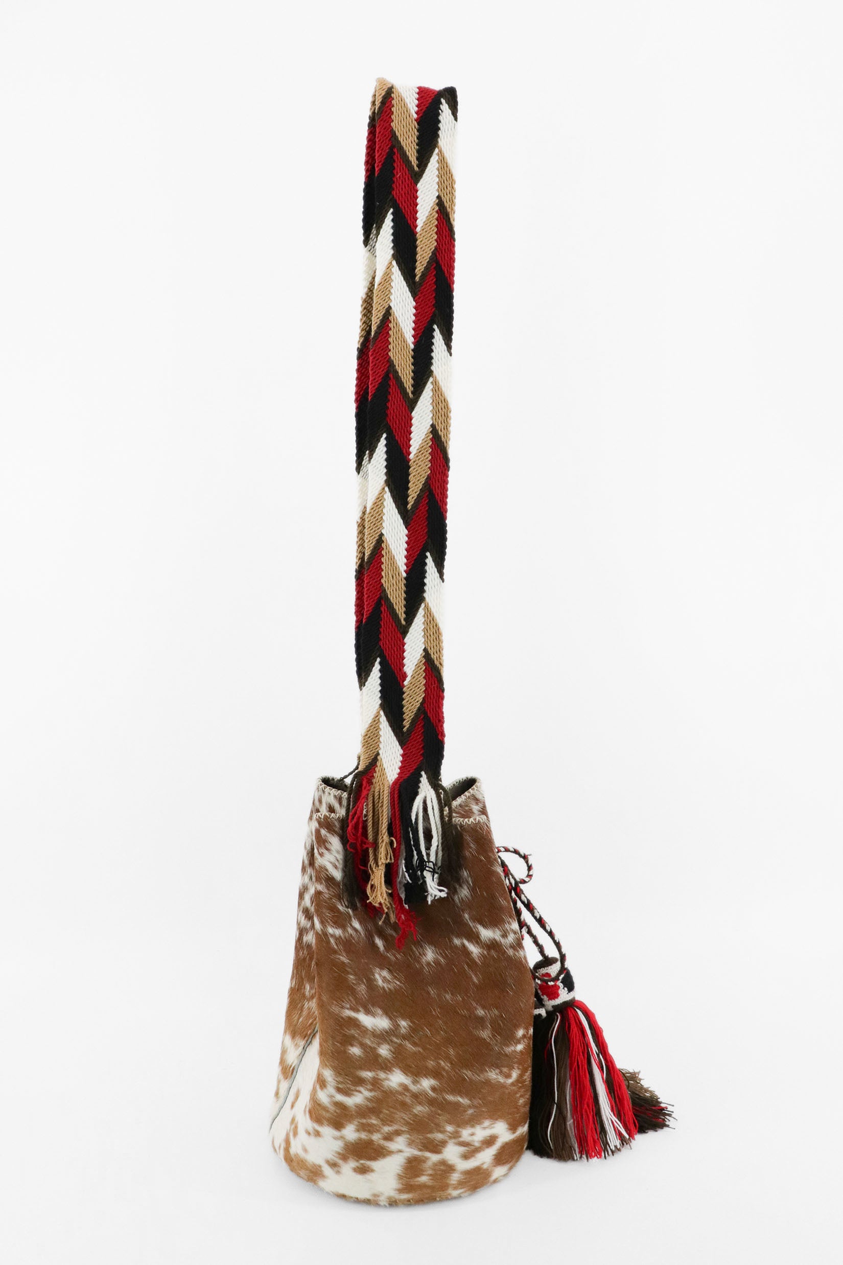 APÜNÜ BUCKET BAG LARGE FURRY / CARM&WH - BEIGE #100008