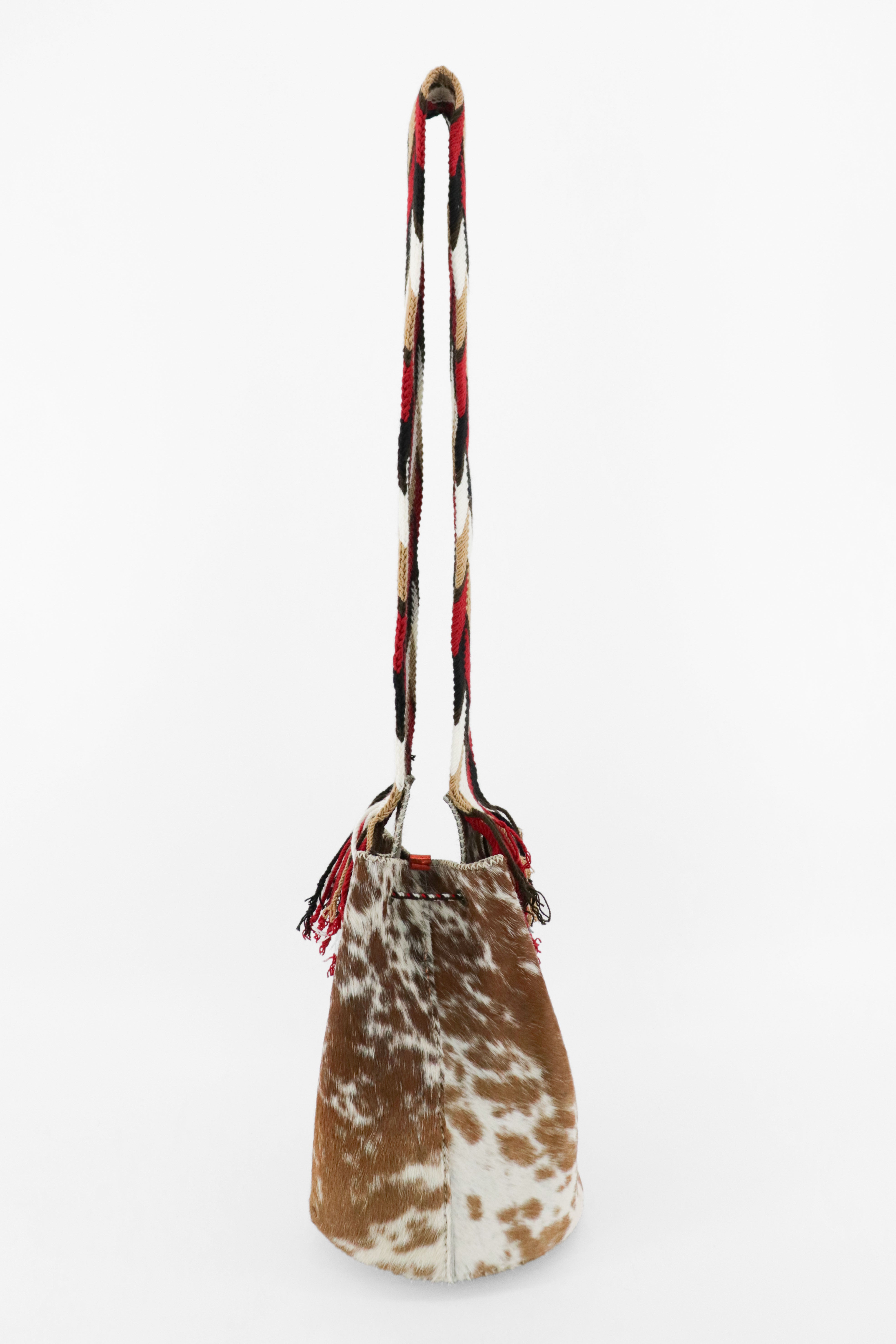 APÜNÜ BUCKET BAG LARGE FURRY / CARM&WH - BEIGE #100008
