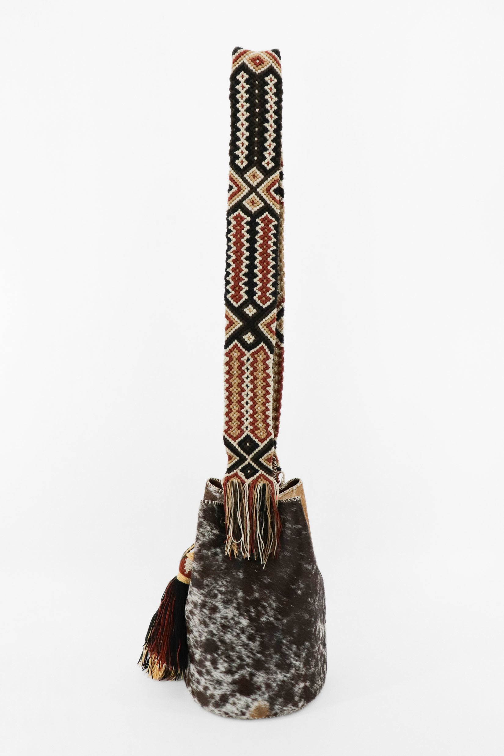 APÜNÜ BUCKET BAG LARGE FURRY / CARM&WH - COLONIAL BRW #100007