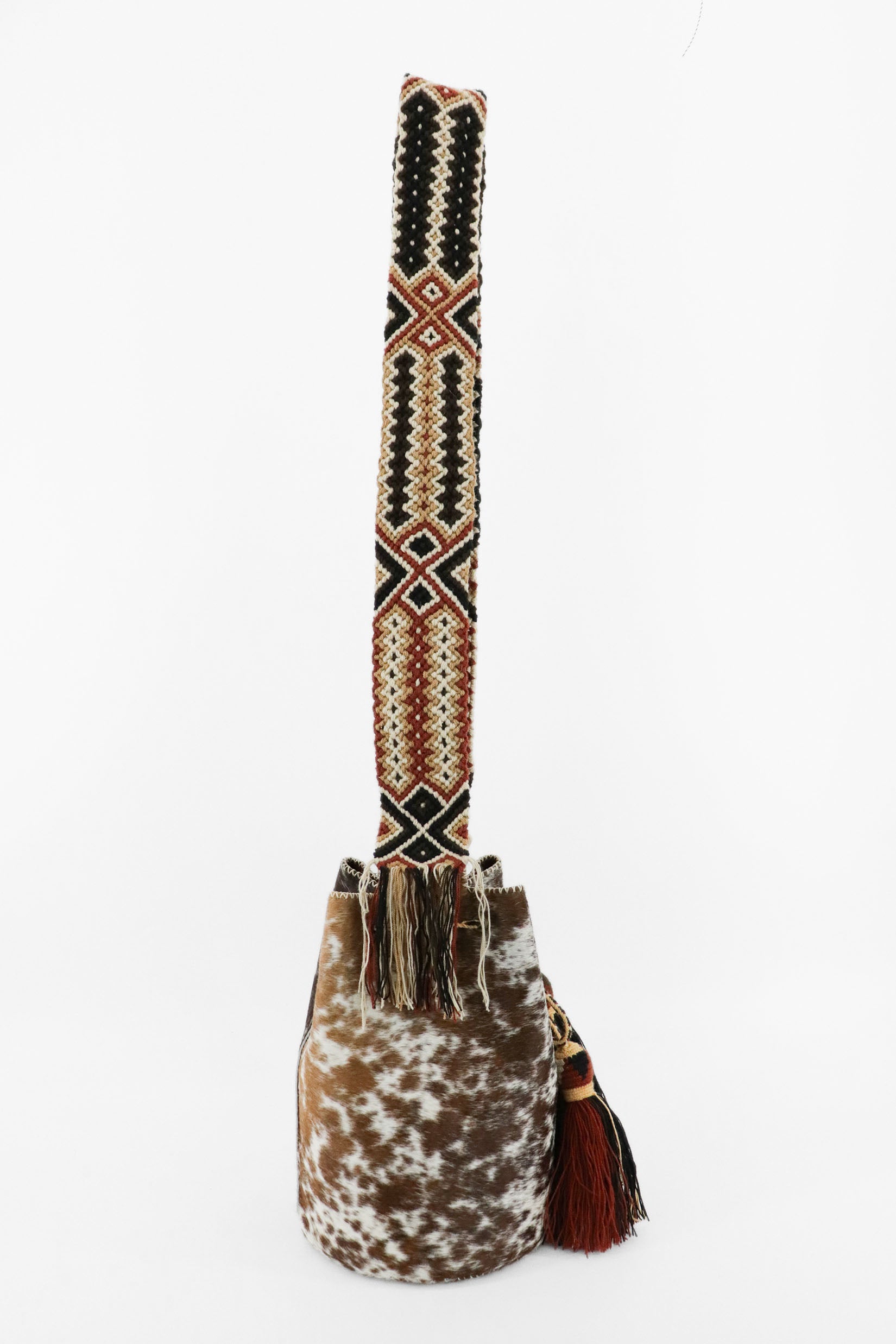 APÜNÜ BUCKET BAG LARGE FURRY / CARM&WH - COLONIAL BRW #100007