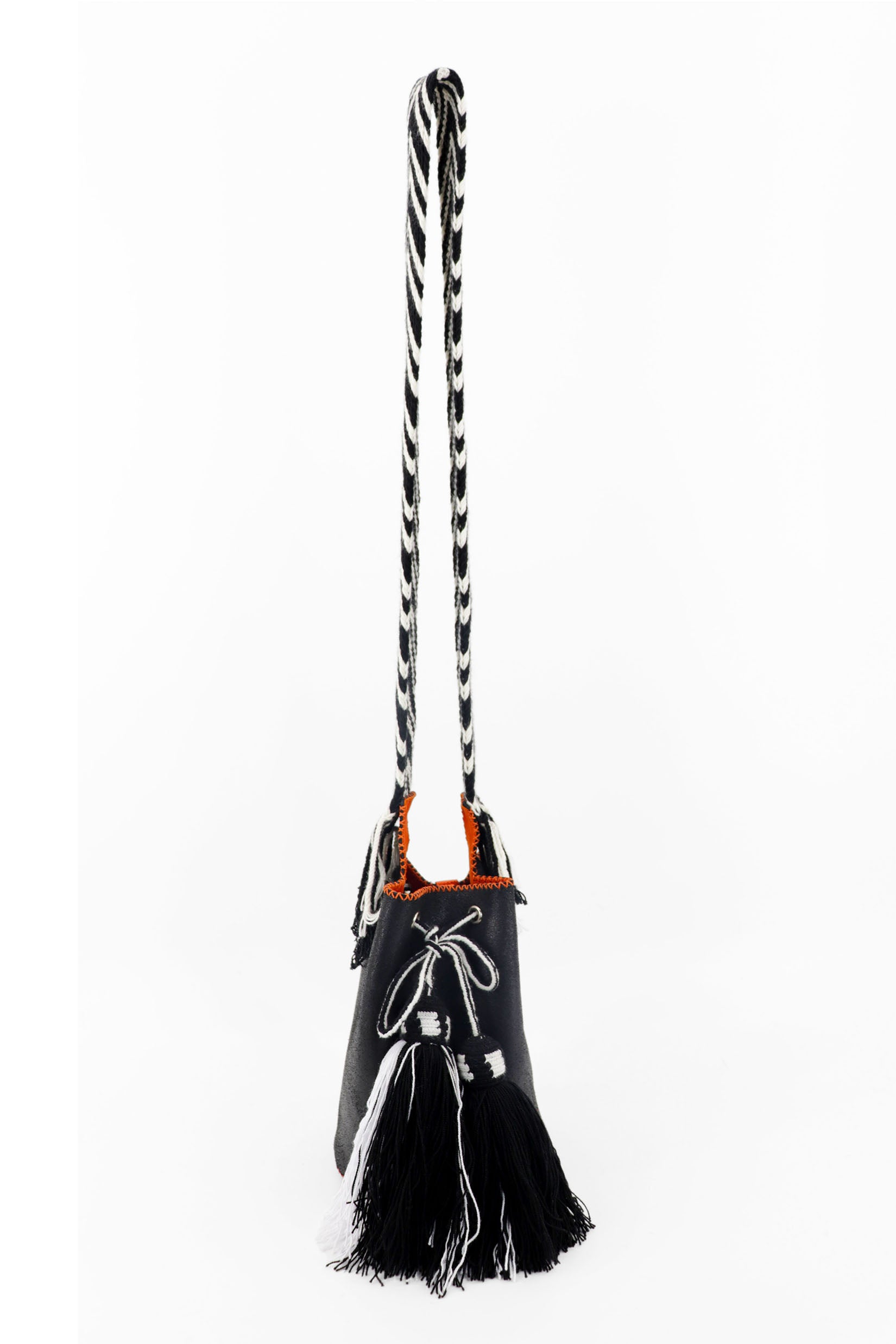 APÜNÜ BUCKET BAG SMALL / BLACK - ORANGE #120037