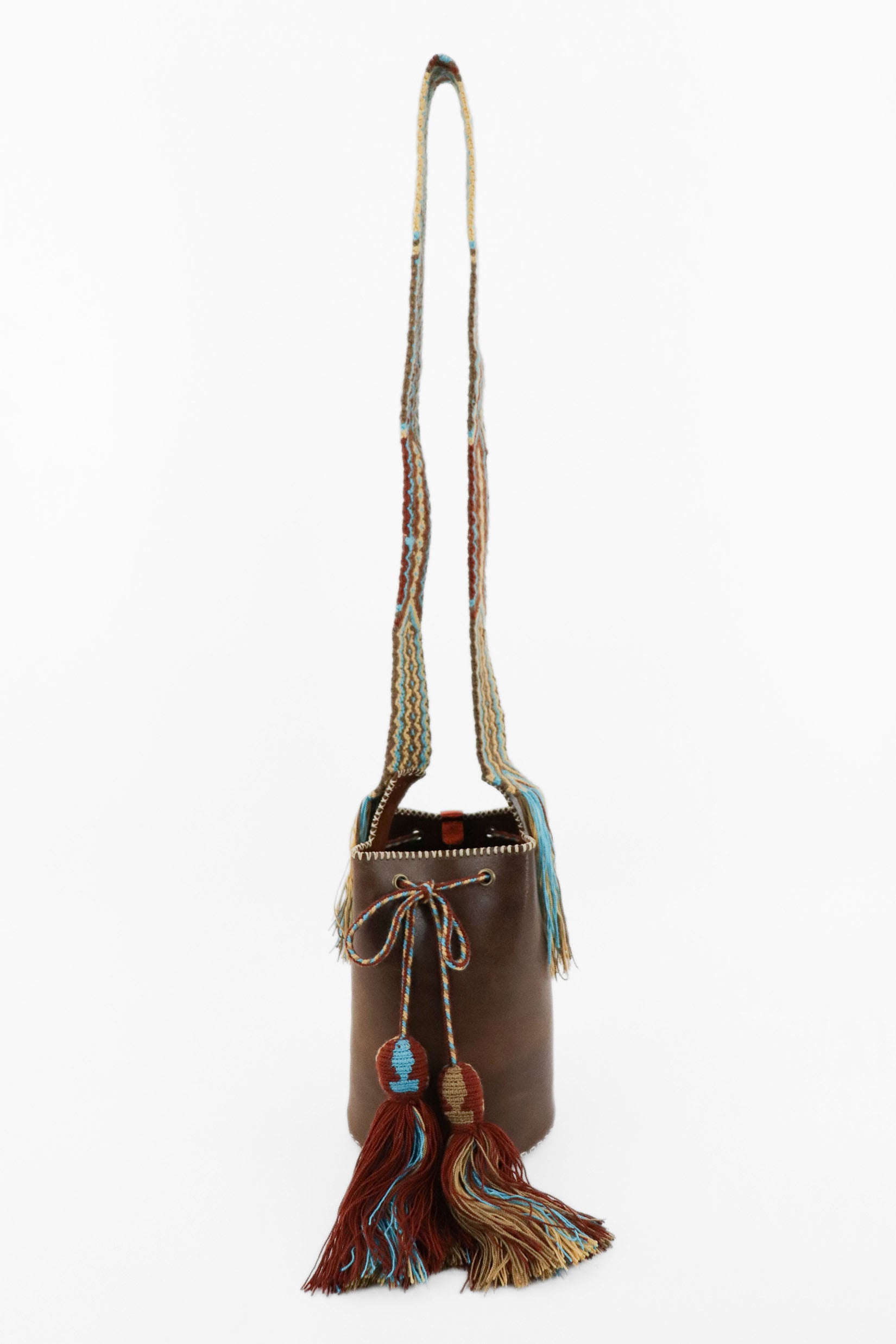 APÜNÜ BUCKET BAG SMALL / DRK BRW - COL BRW #120016