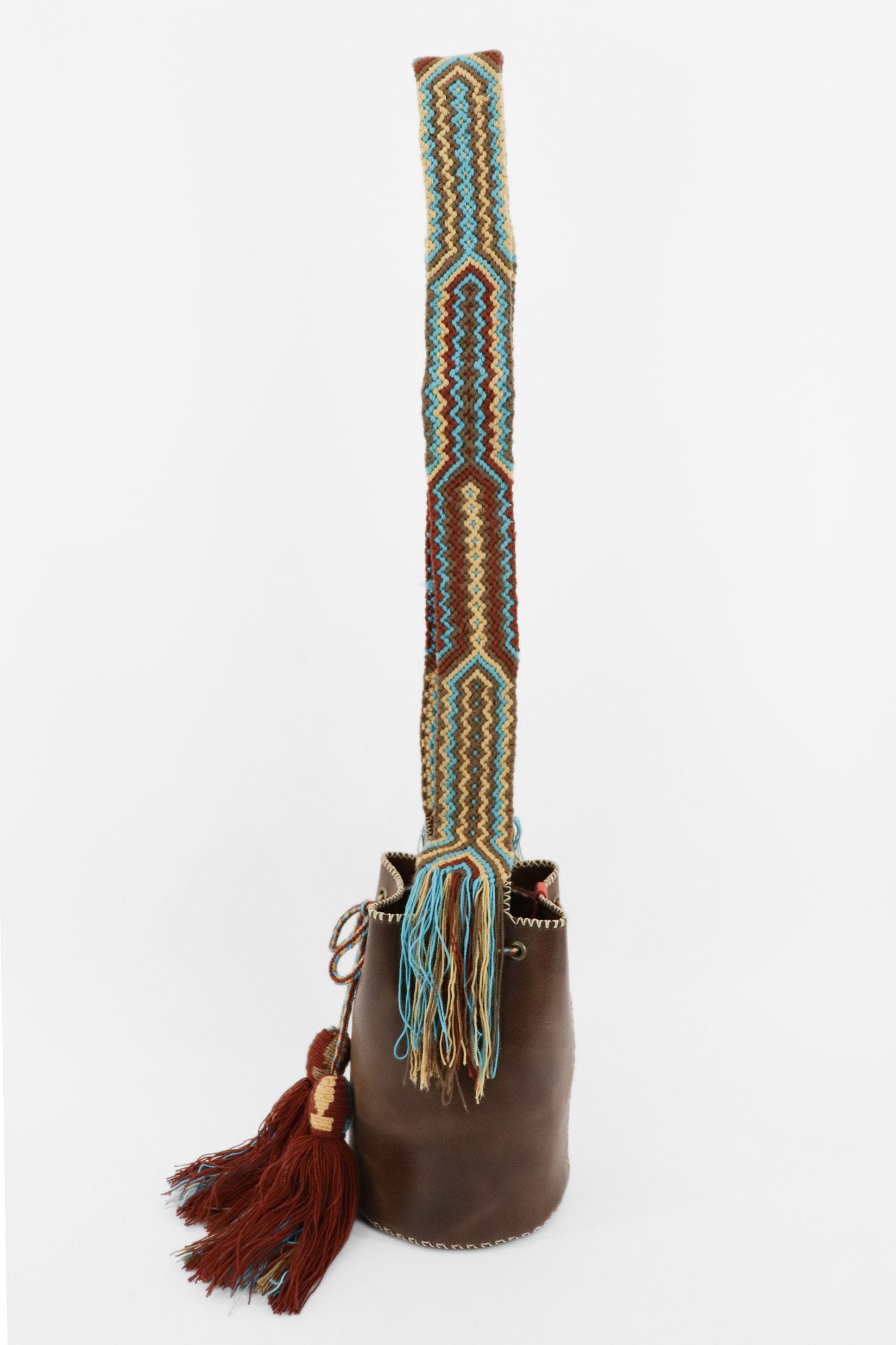 APÜNÜ BUCKET BAG SMALL / DRK BRW - COL BRW #120016