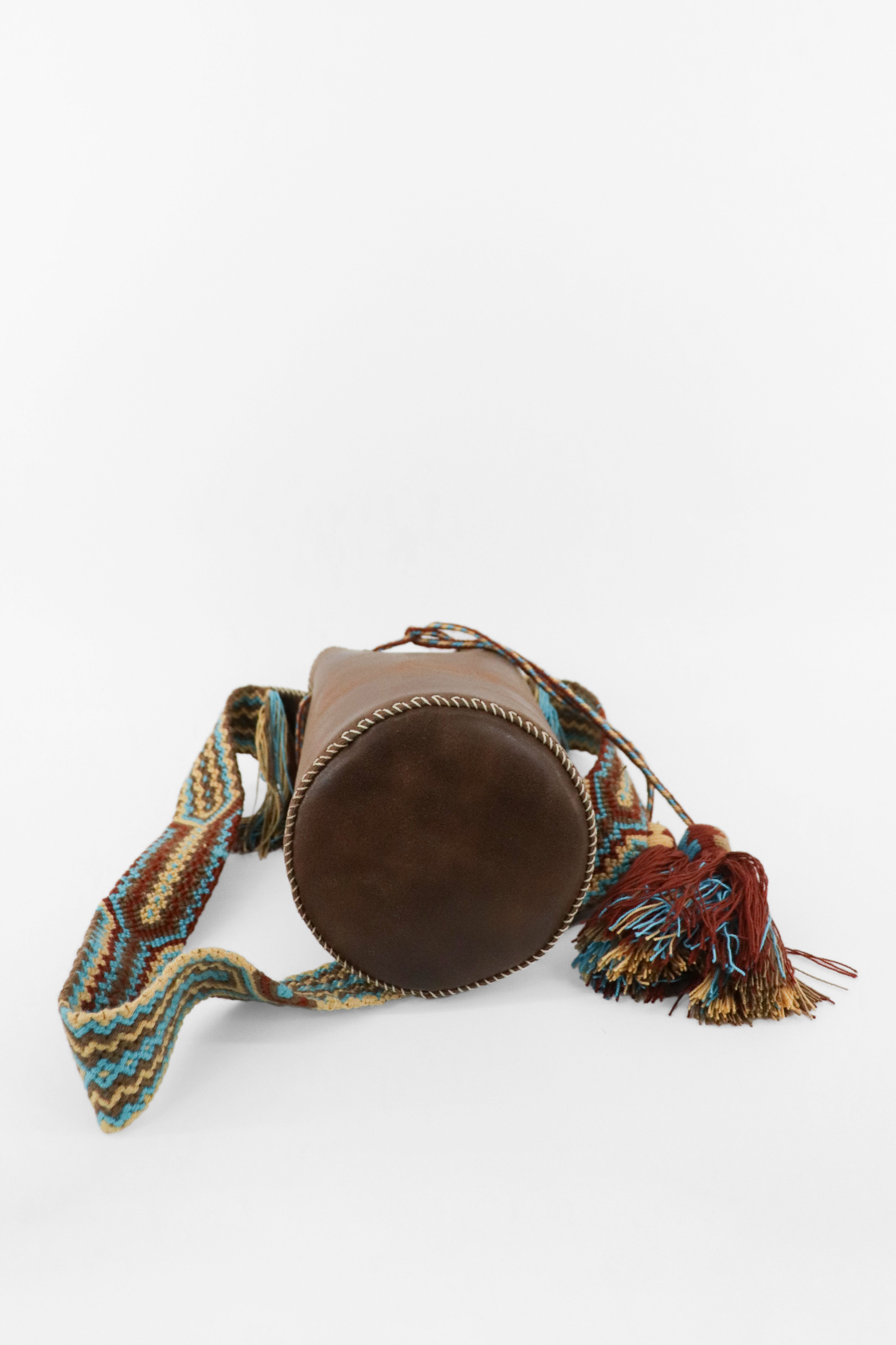 APÜNÜ BUCKET BAG SMALL / DRK BRW - COL BRW #120016