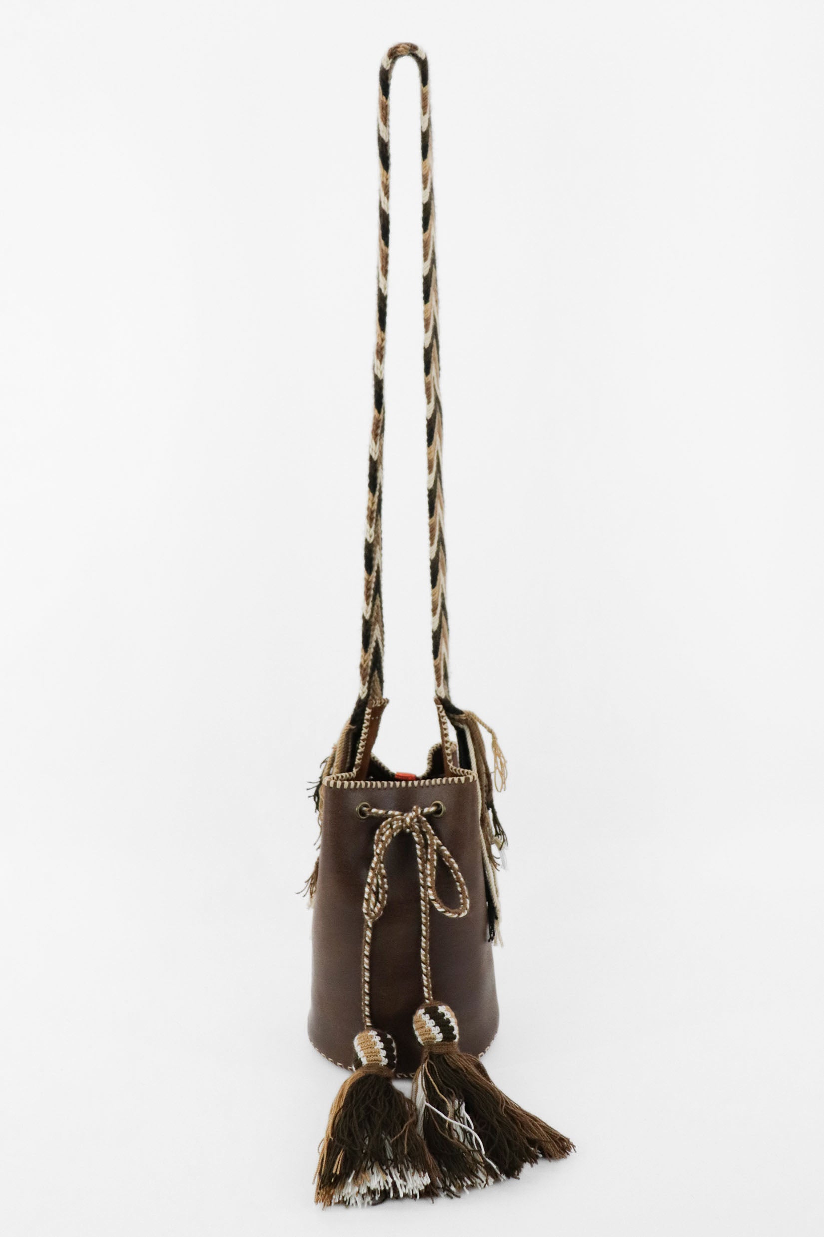 APÜNÜ BUCKET BAG SMALL / DRK BRW - DRK COL BRW #120010