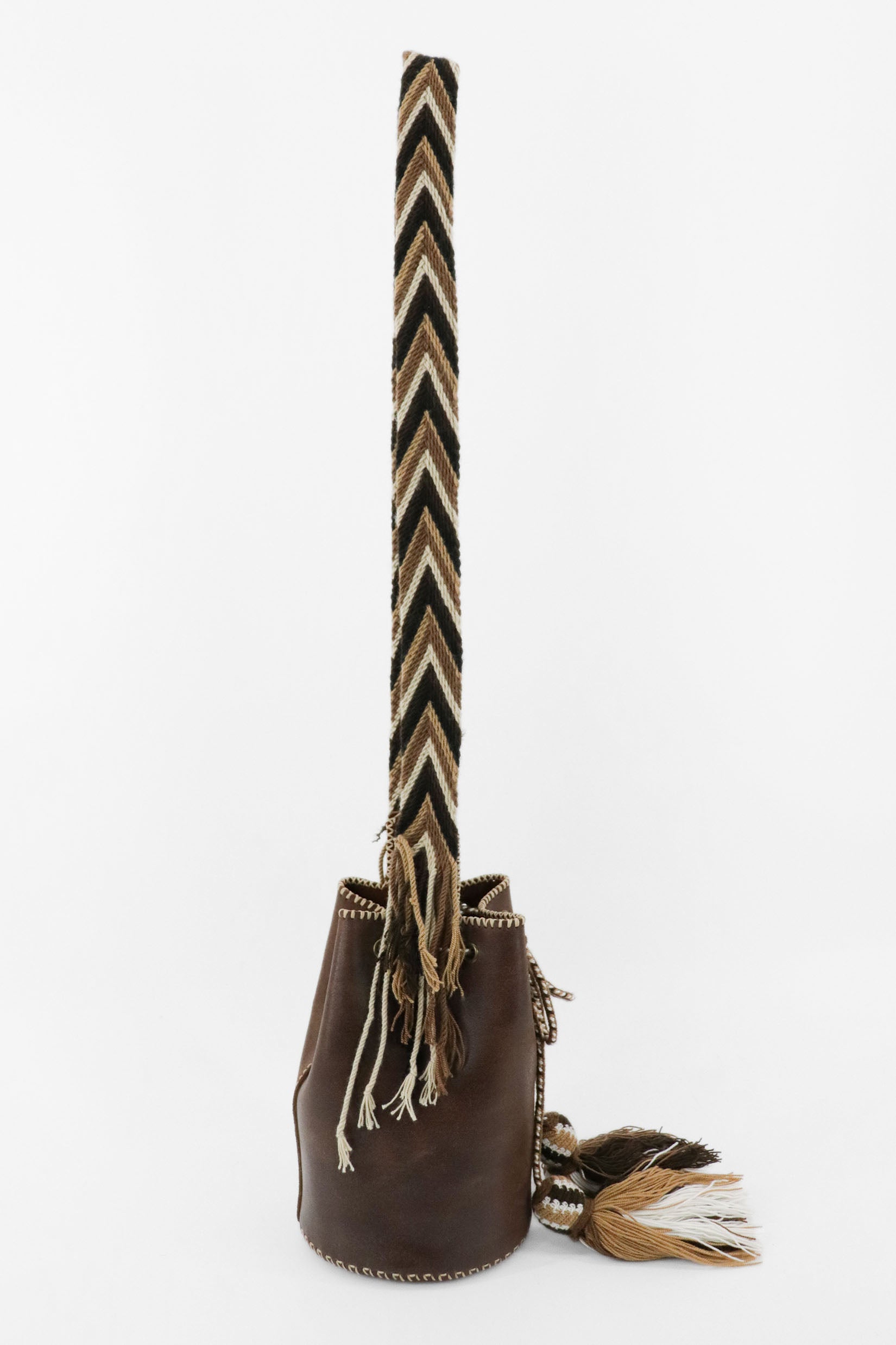 APÜNÜ BUCKET BAG SMALL / DRK BRW - DRK COL BRW #120010