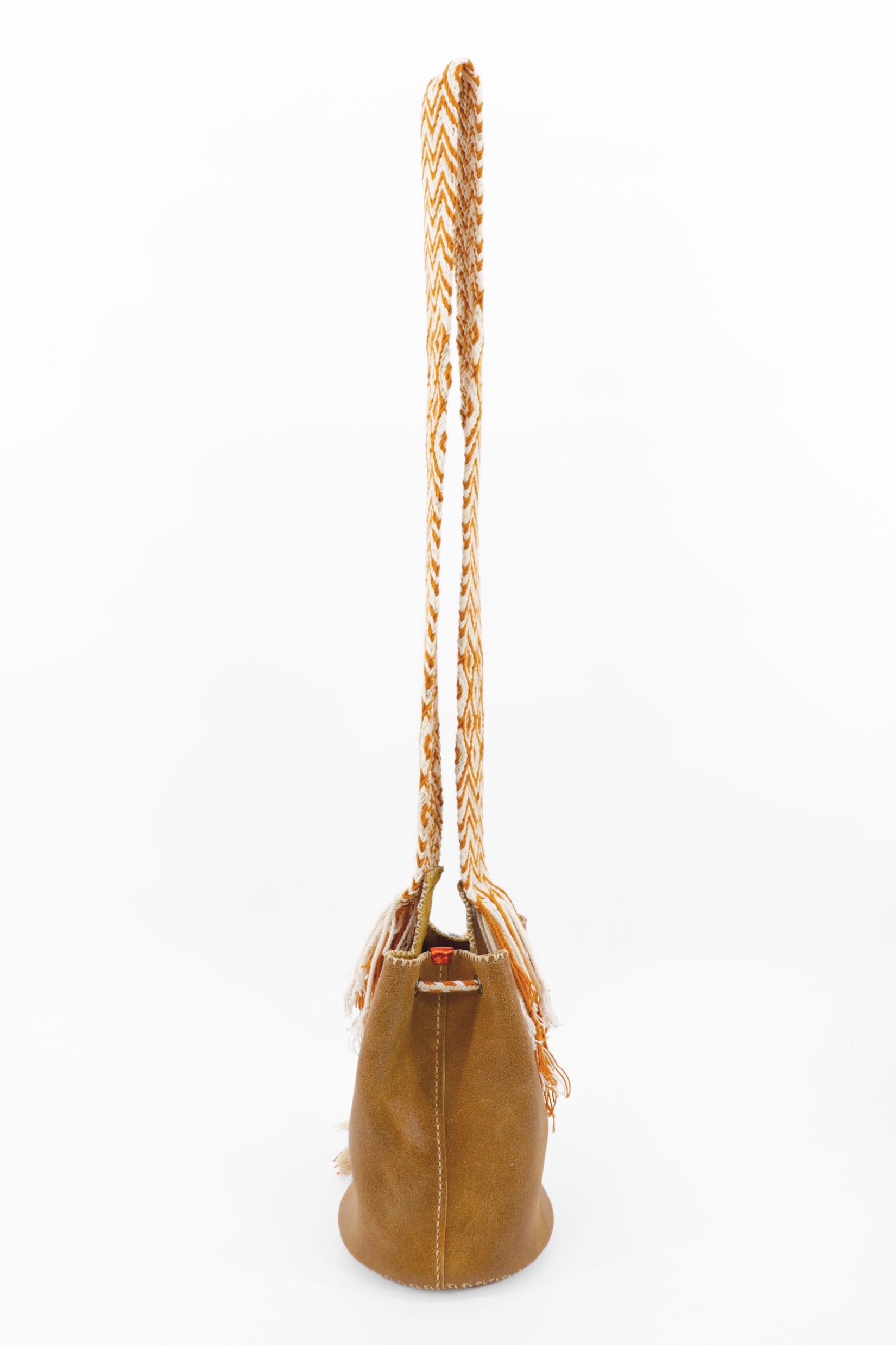 APÜNÜ BUCKET BAG SMALL / DRK CAMEL - MUSTARD #120027