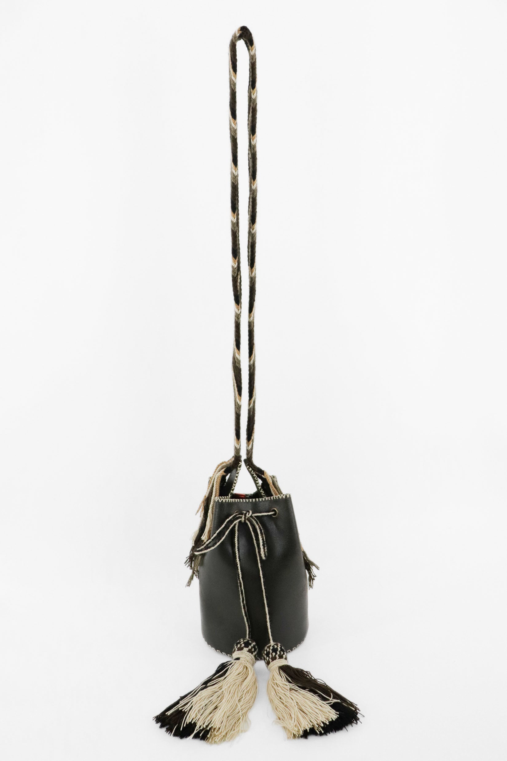 APÜNÜ BUCKET BAG SMALL / DRK OLIVE - DRK OLIVE #120022