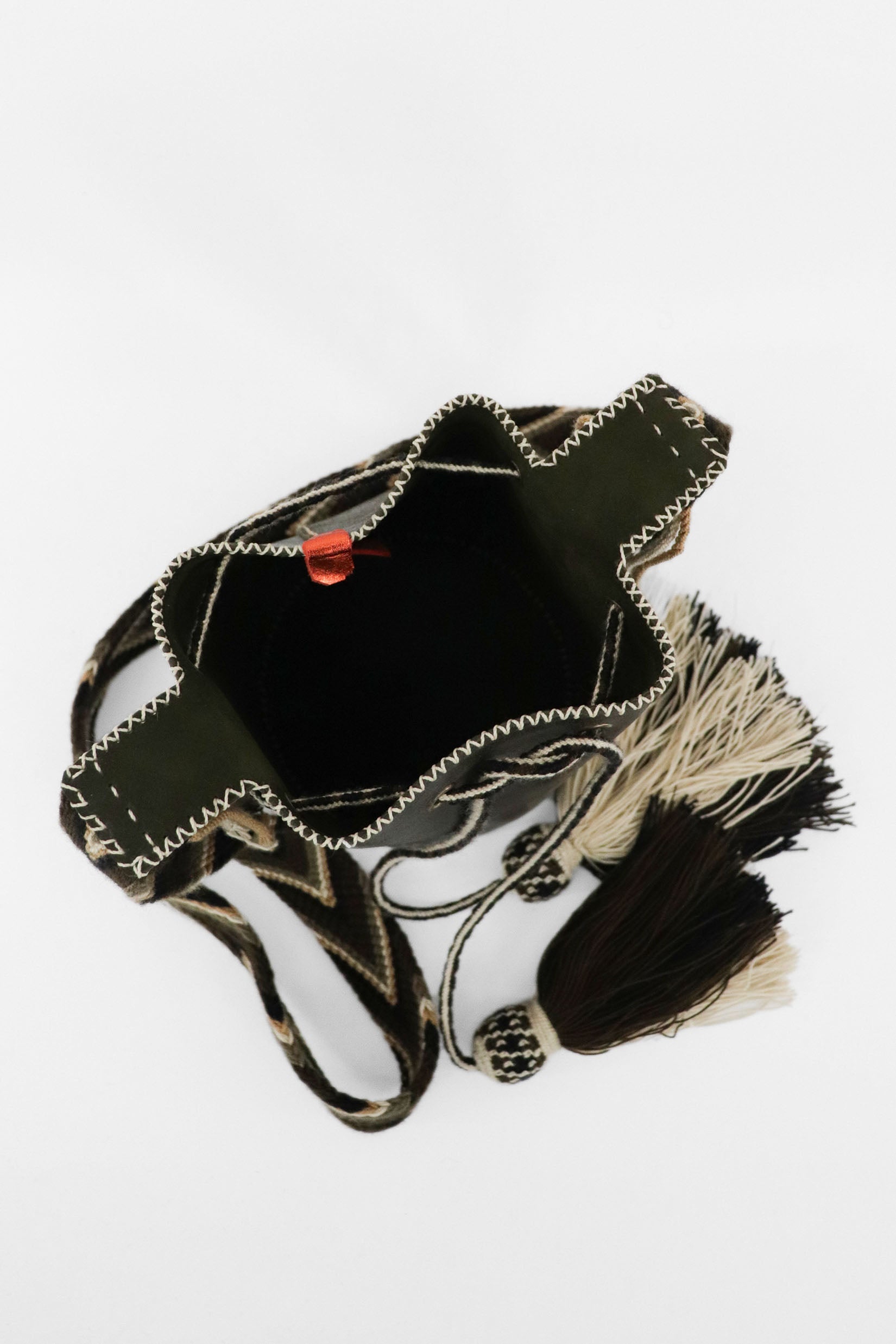 APÜNÜ BUCKET BAG SMALL / DRK OLIVE - DRK OLIVE #120022