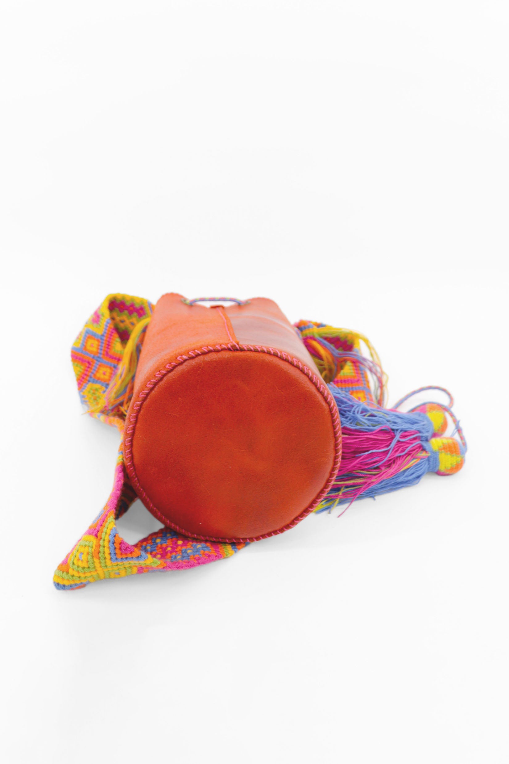 APÜNÜ BUCKET BAG SMALL / ORANGE - FUCHSIA #120028