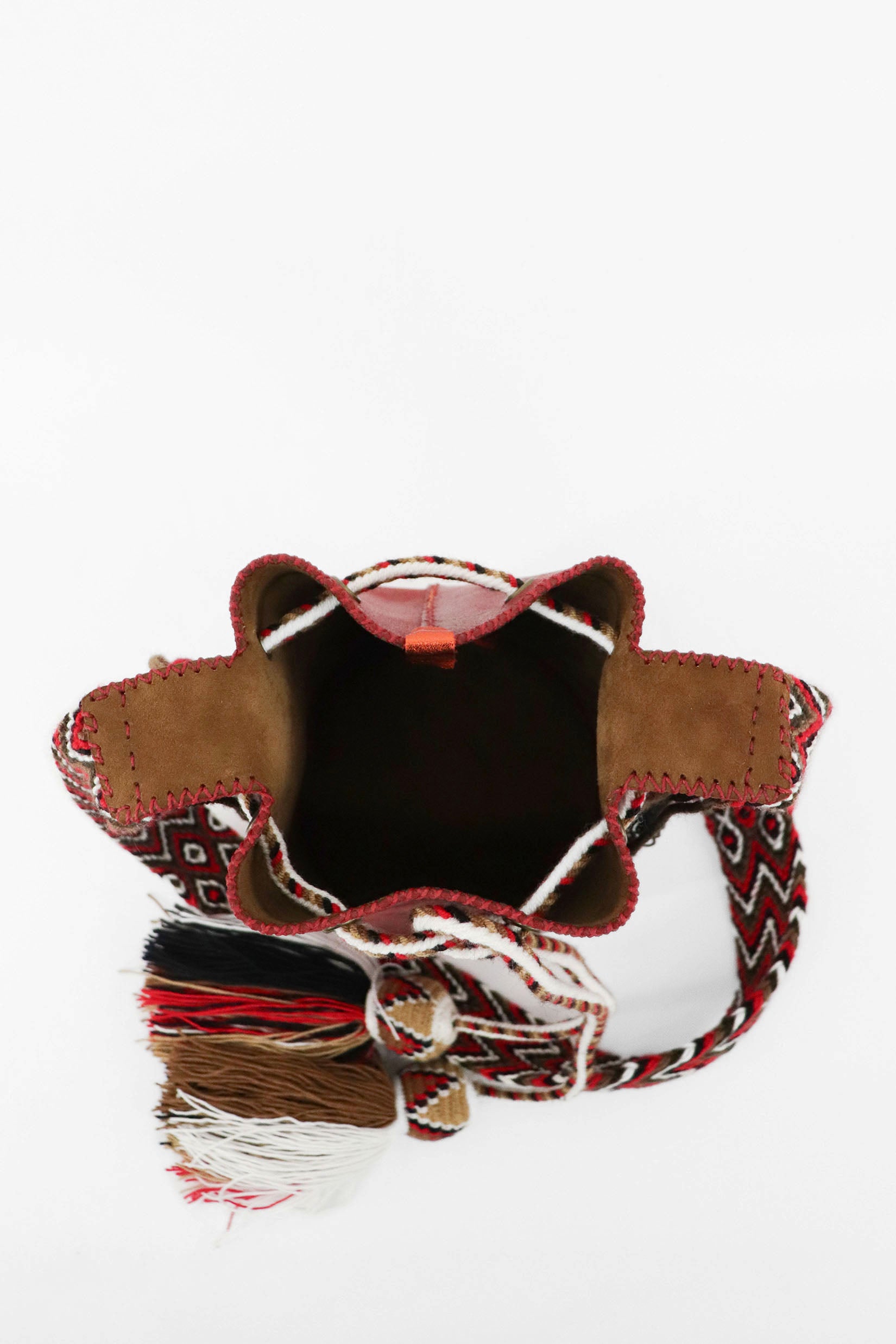 APÜNÜ BUCKET BAG SMALL / RED - COL BRW #120020