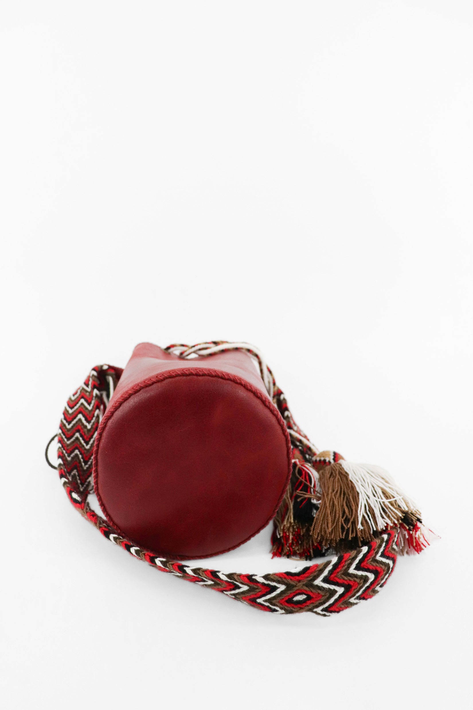 APÜNÜ BUCKET BAG SMALL / RED - COL BRW #120020