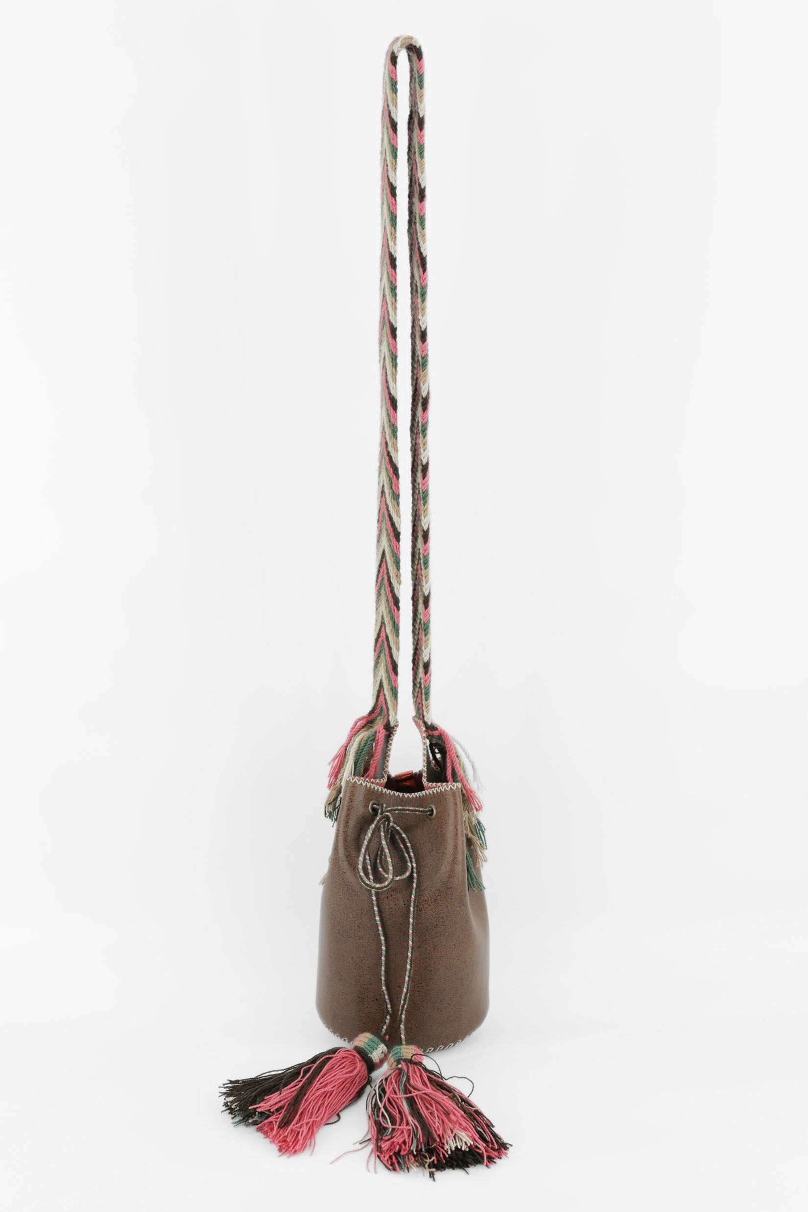 APÜNÜ BUCKET BAG SMALL / BRW - SALMON #120018