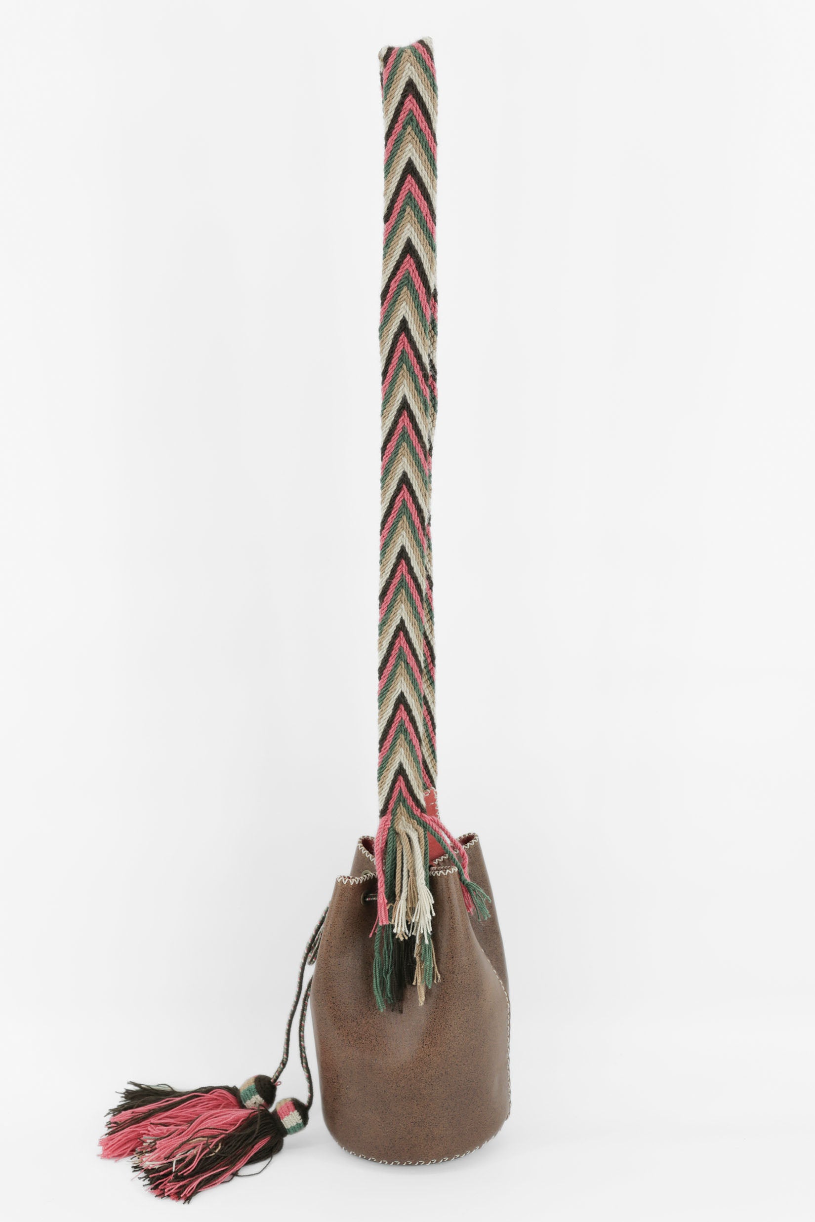 APÜNÜ BUCKET BAG SMALL / BRW - SALMON #120018