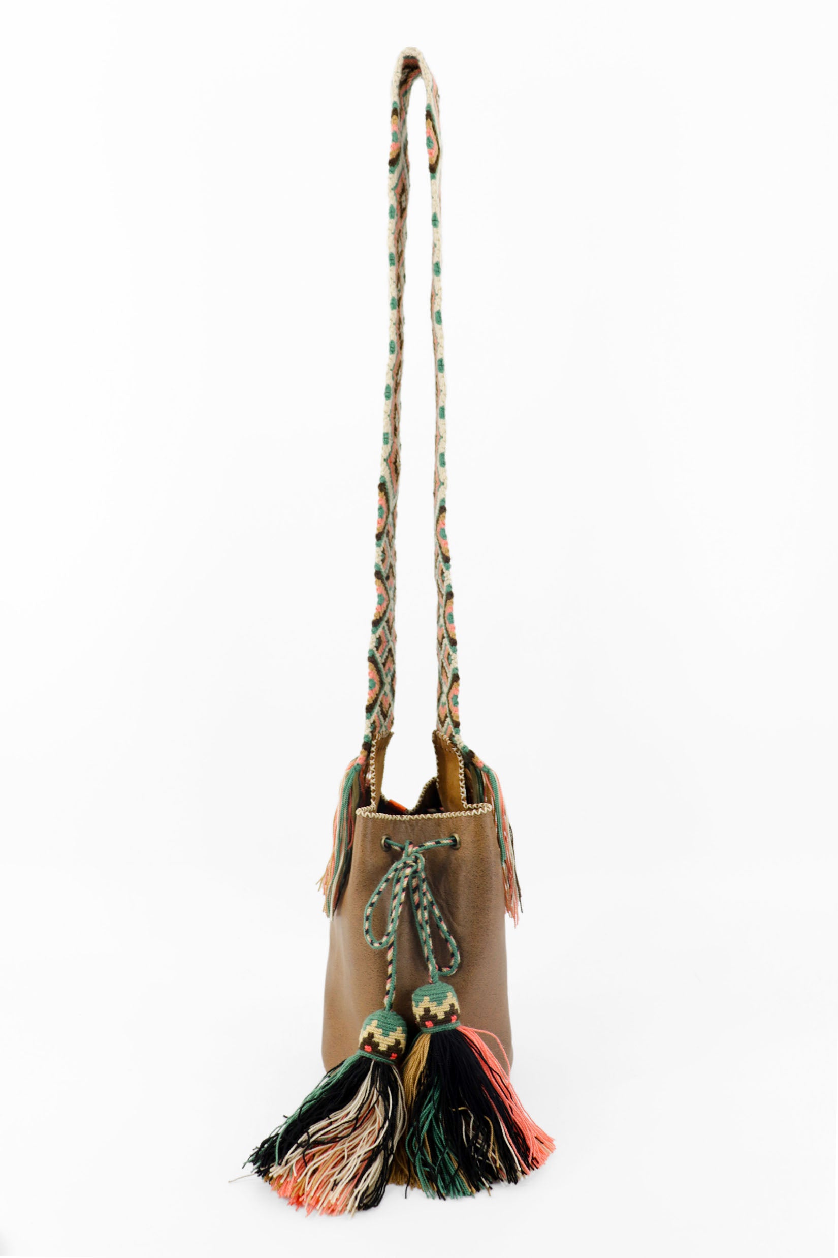 APÜNÜ BUCKET BAG  SMALL / CAM BRW - LIGHT COL BRW #120039