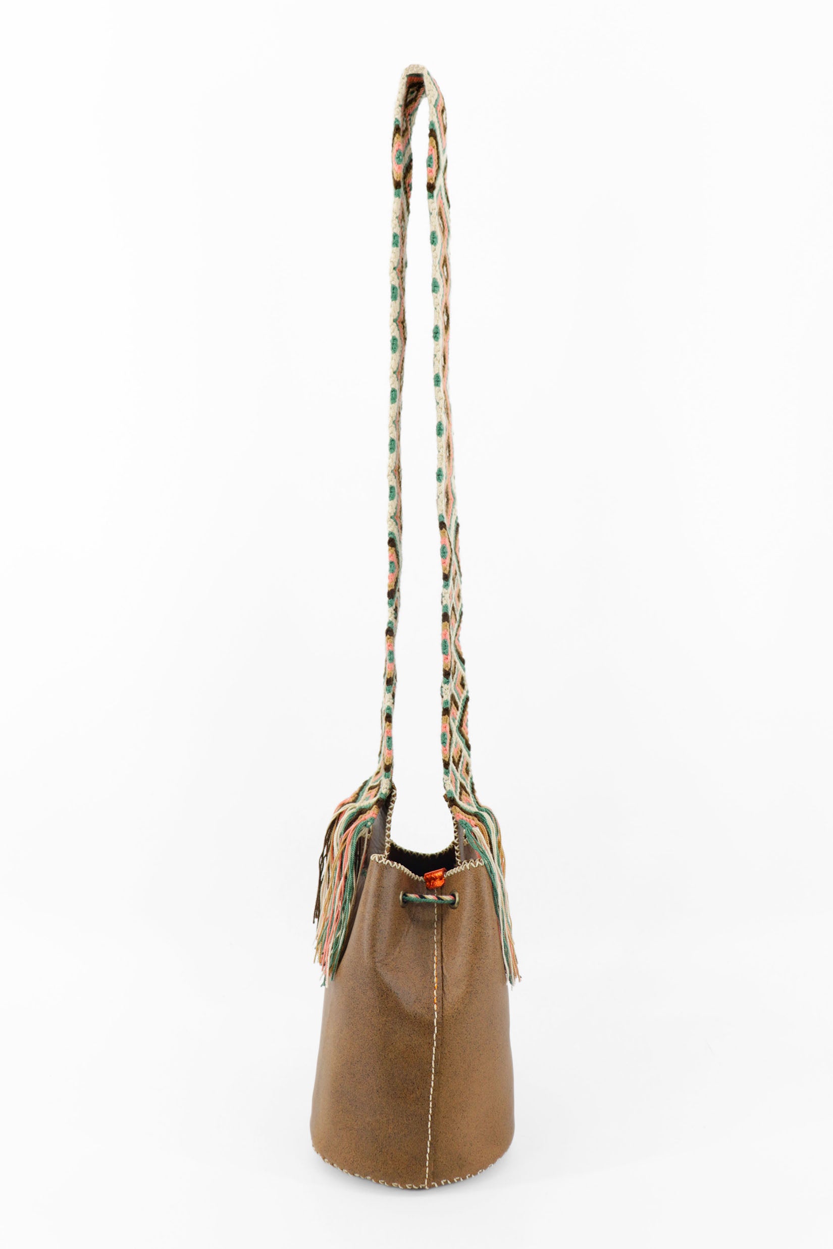 APÜNÜ BUCKET BAG  SMALL / CAM BRW - LIGHT COL BRW #120039