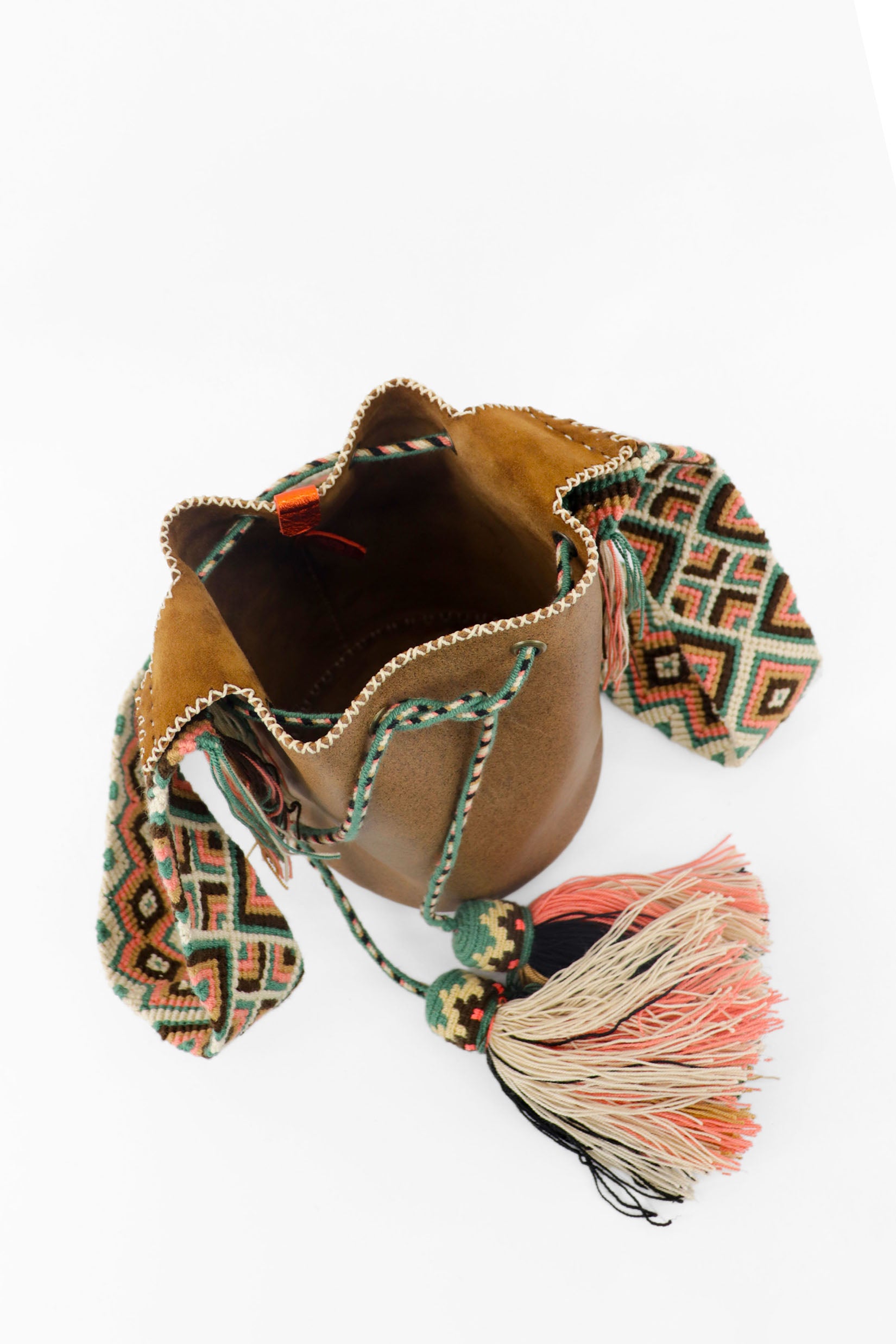 APÜNÜ BUCKET BAG  SMALL / CAM BRW - LIGHT COL BRW #120039