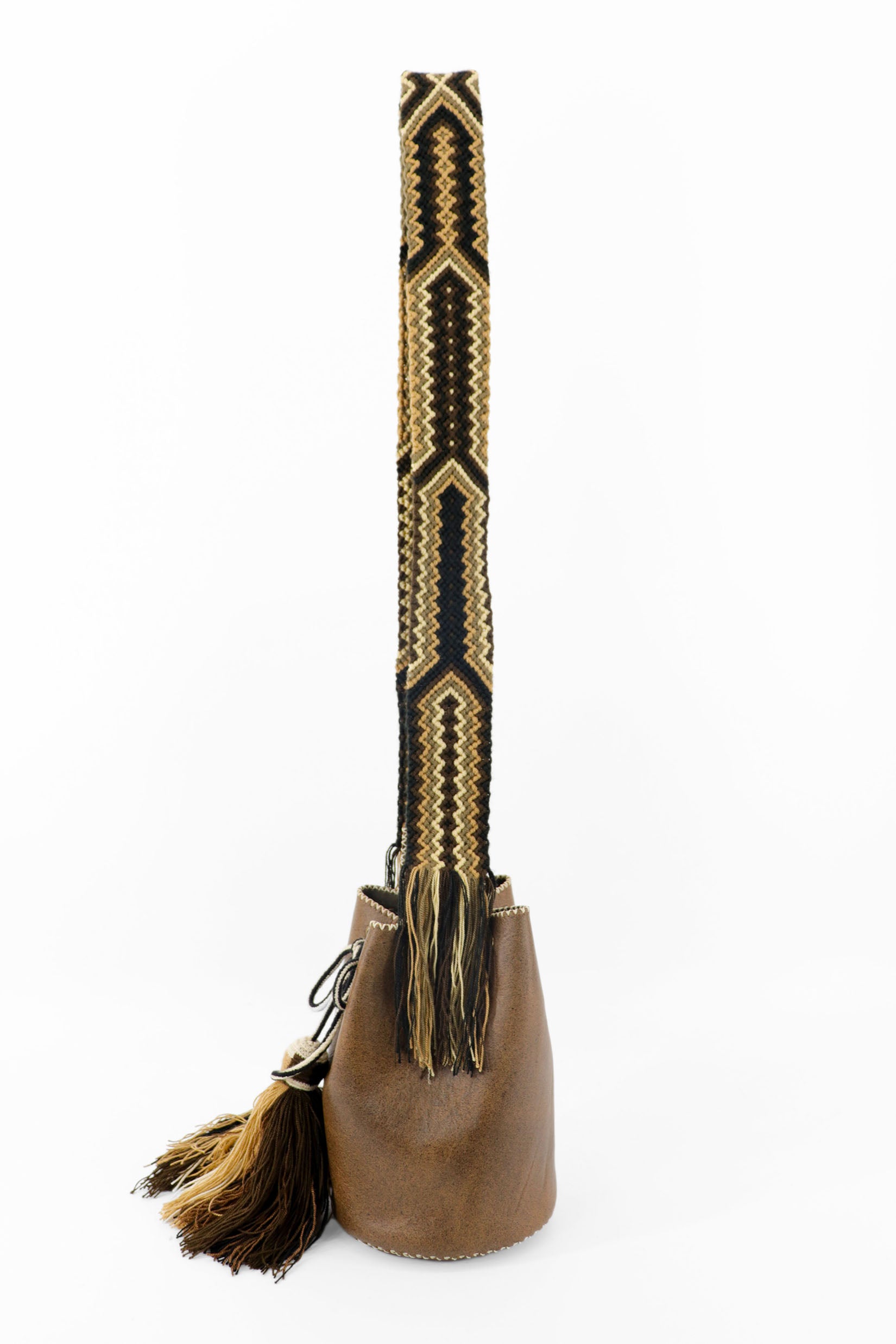 APÜNÜ BUCKET BAG SMALL / BRW - OLIVE #120034