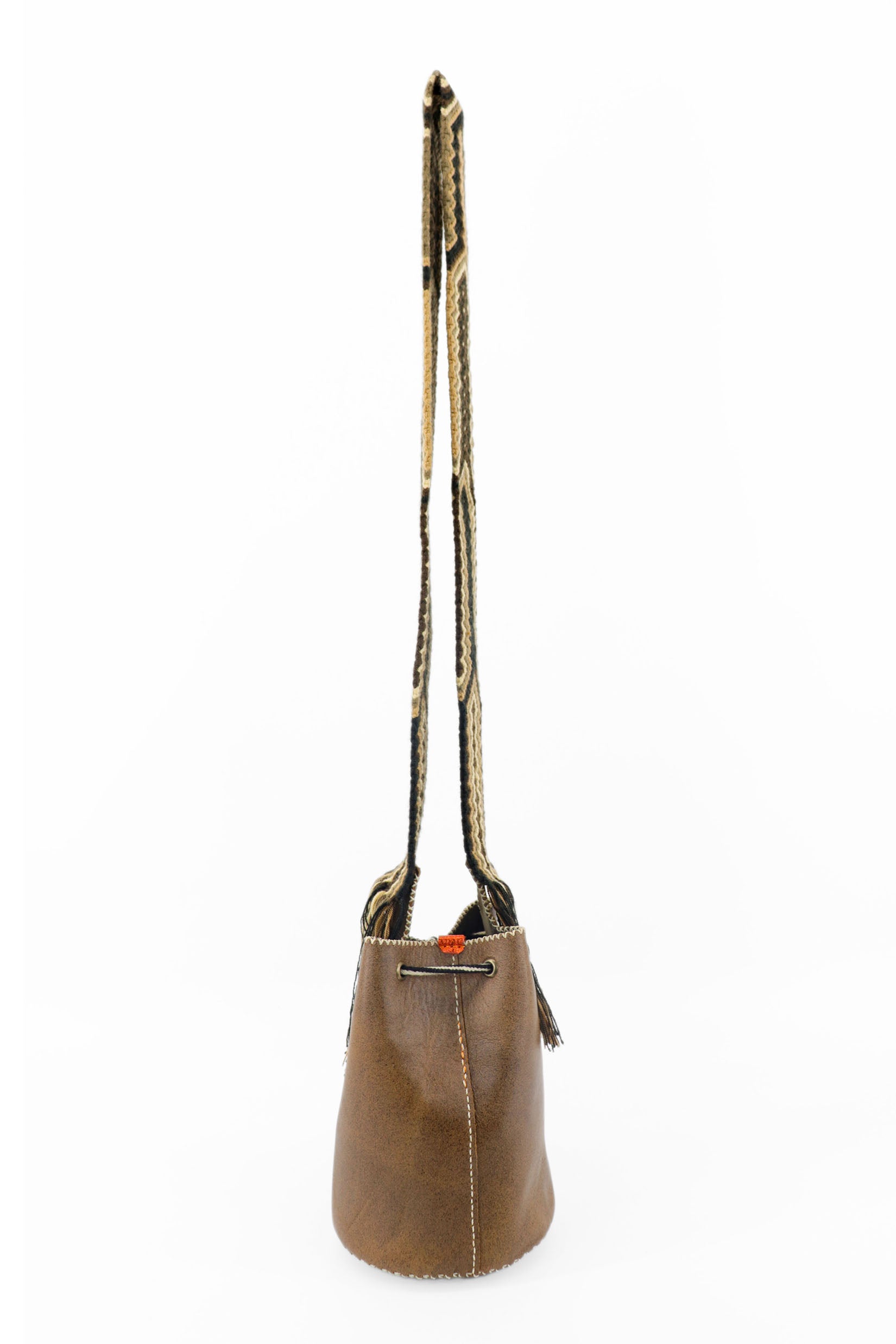 APÜNÜ BUCKET BAG SMALL / BRW - OLIVE #120034